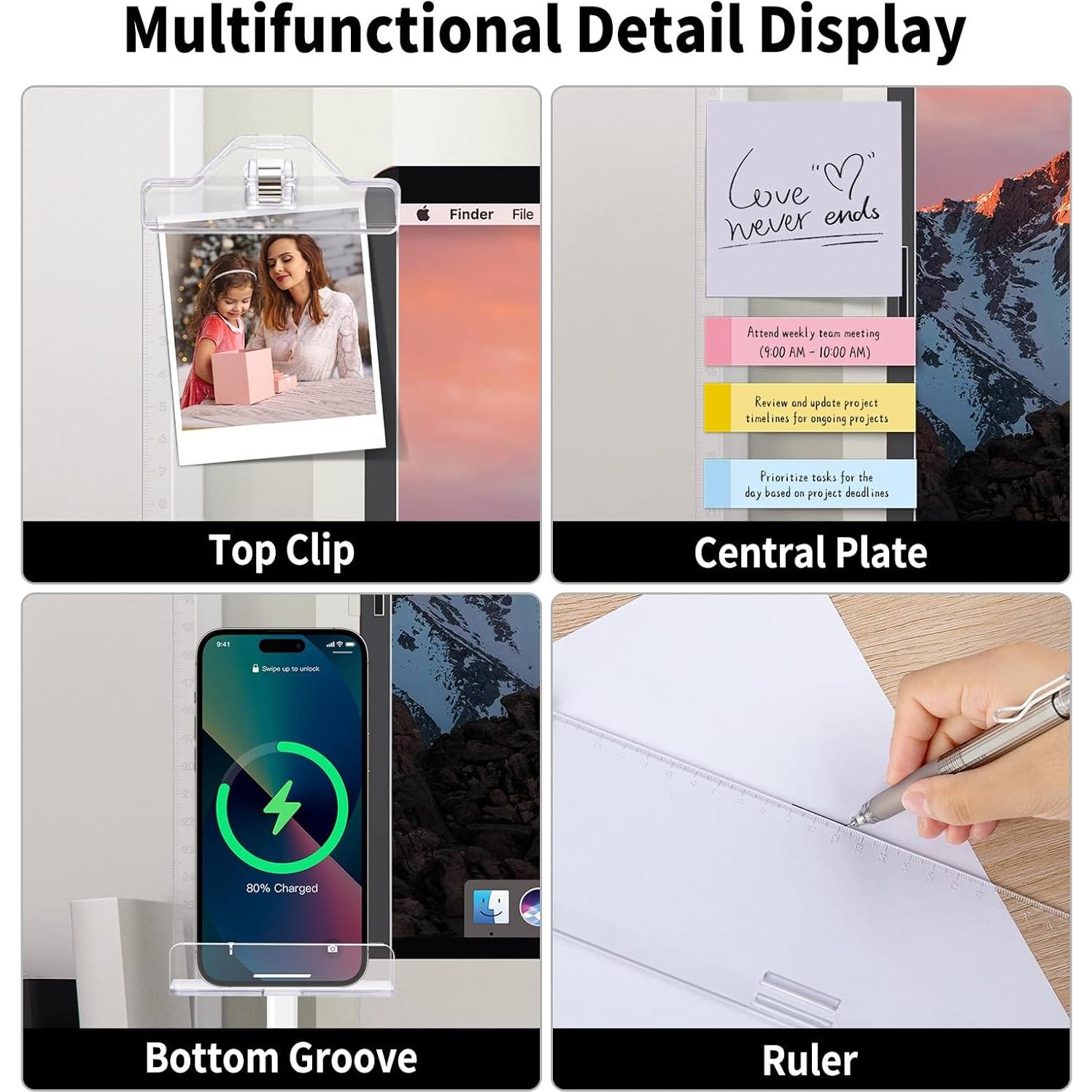 Tableros de Memoria Acrílicos Pindda 2PCS para Escritorio