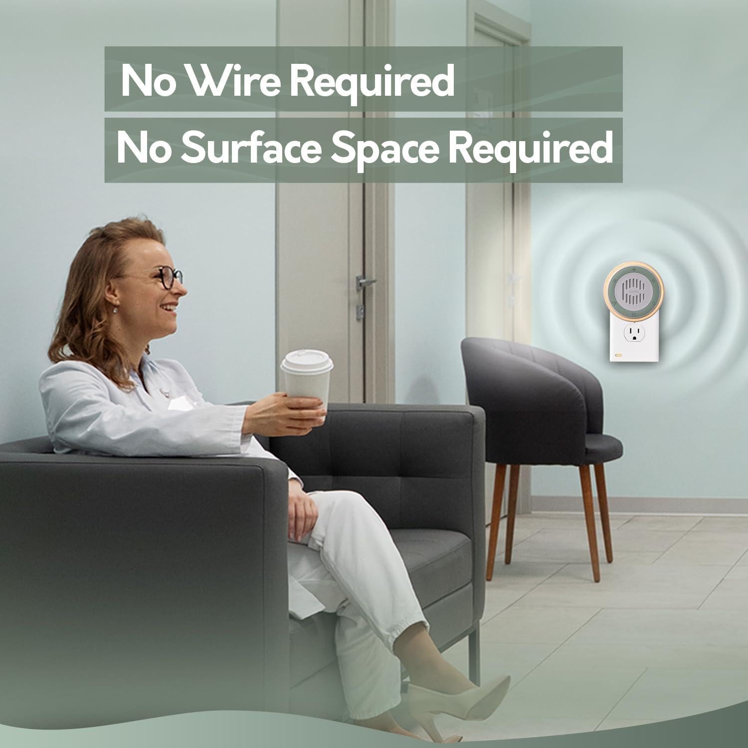 Máquina de Ruido Blanco Calm Me Redonda 20 Sonidos Luz Nocturna