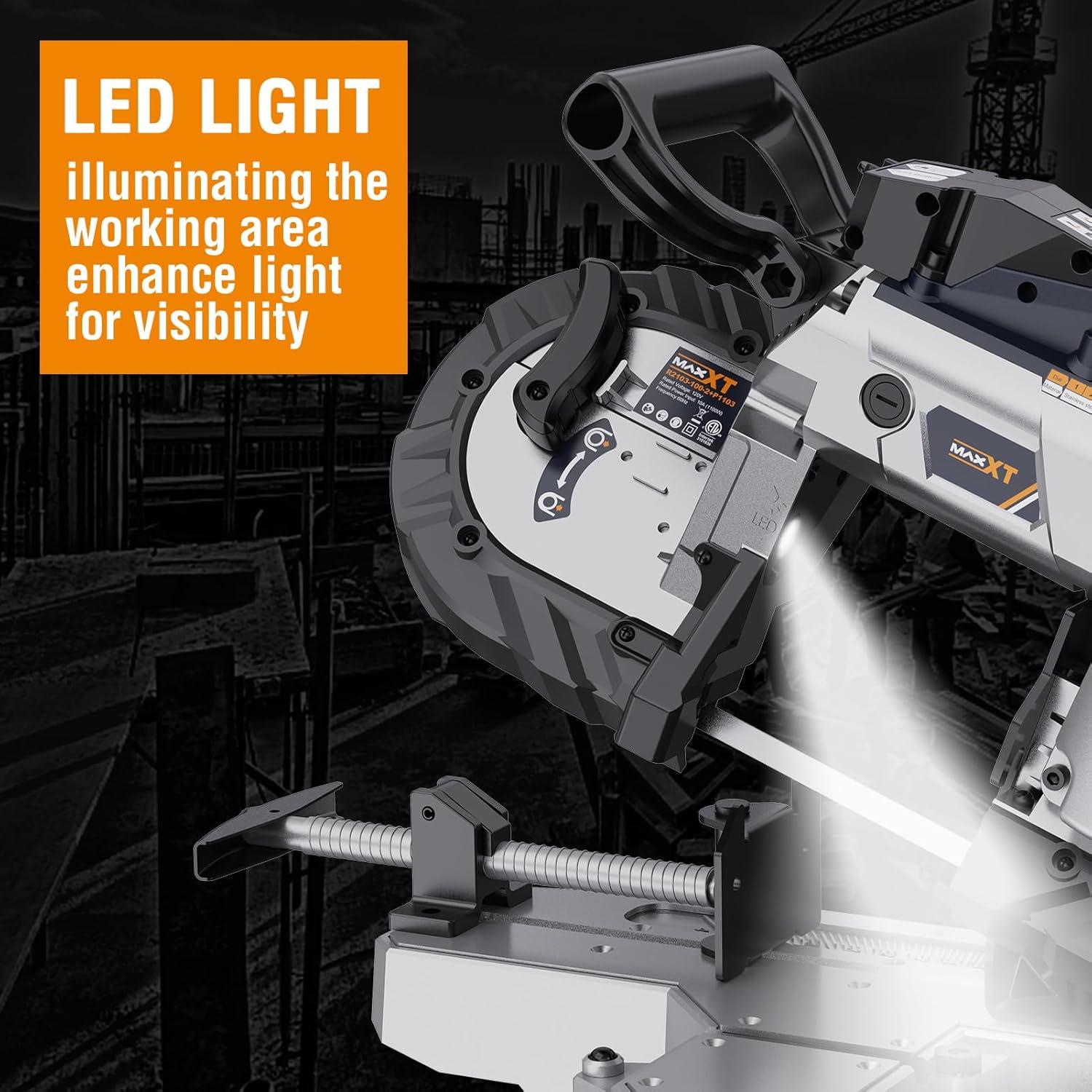 Sierra de Banda MAXXT 10 Amp 5" Corte Profundo Portátil