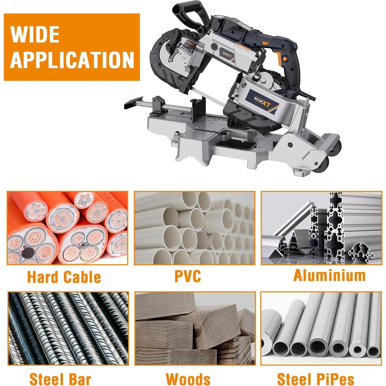 Sierra de Banda MAXXT 10 Amp 5" Corte Profundo Portátil