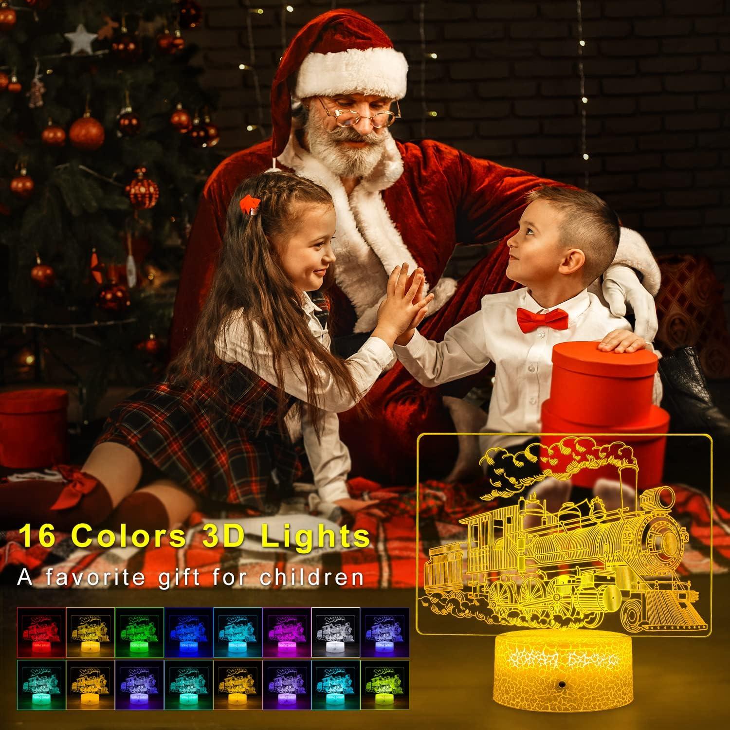 Luz Nocturna de Tren NINE SQUARE EGOU 7 Colores Regulable