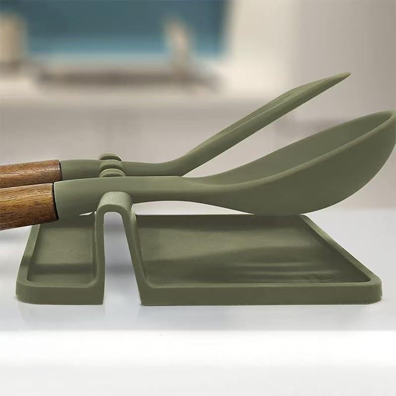 Reposaplatos de Silicona Pudaxiaaa Resistente al Calor Negro