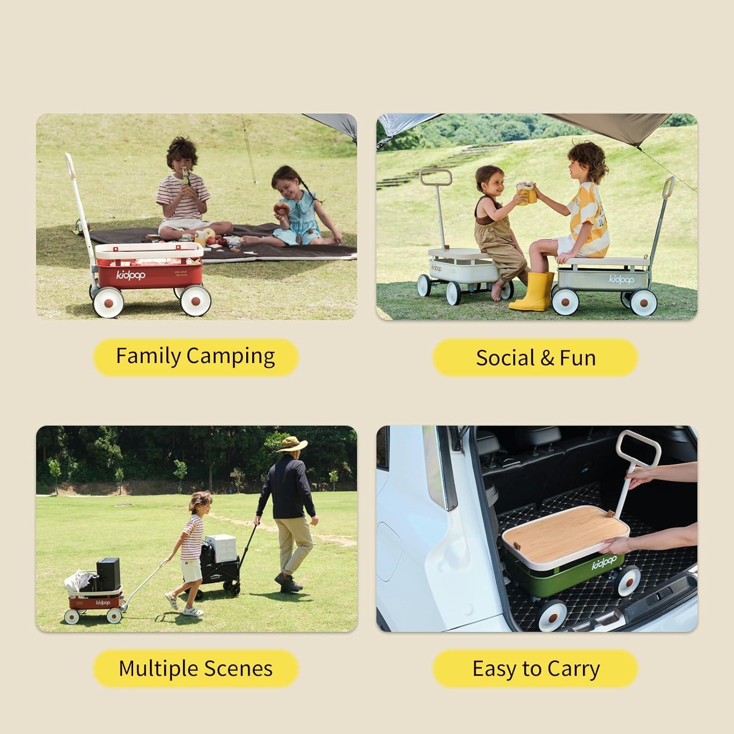 Carro de Arrastre PULA-WILD 3 en 1 para Niños Blanco