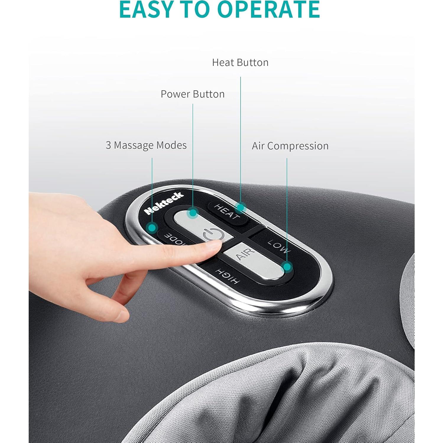 Masajeador de Pies Nekteck NK-FM-0301 con Calor y Amasado