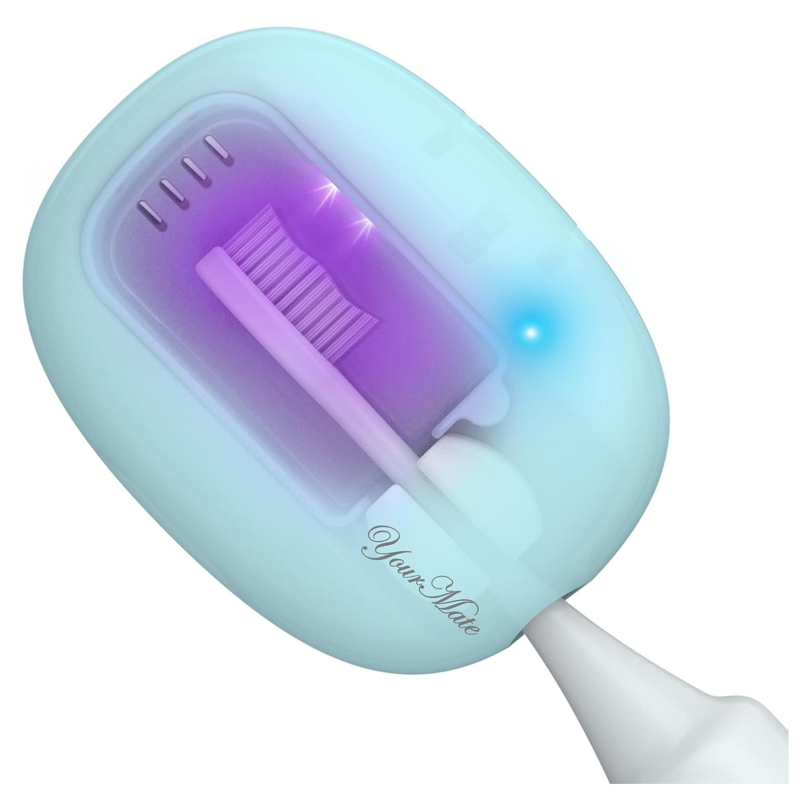 Estuche Desinfectante de Cepillos de Dientes YourMate Azul