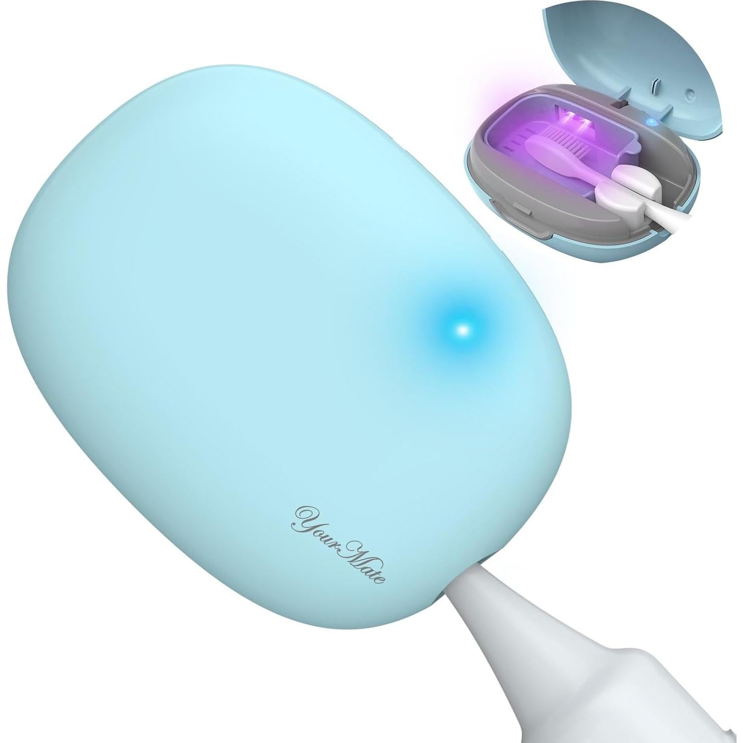 Estuche Desinfectante de Cepillos de Dientes YourMate Azul