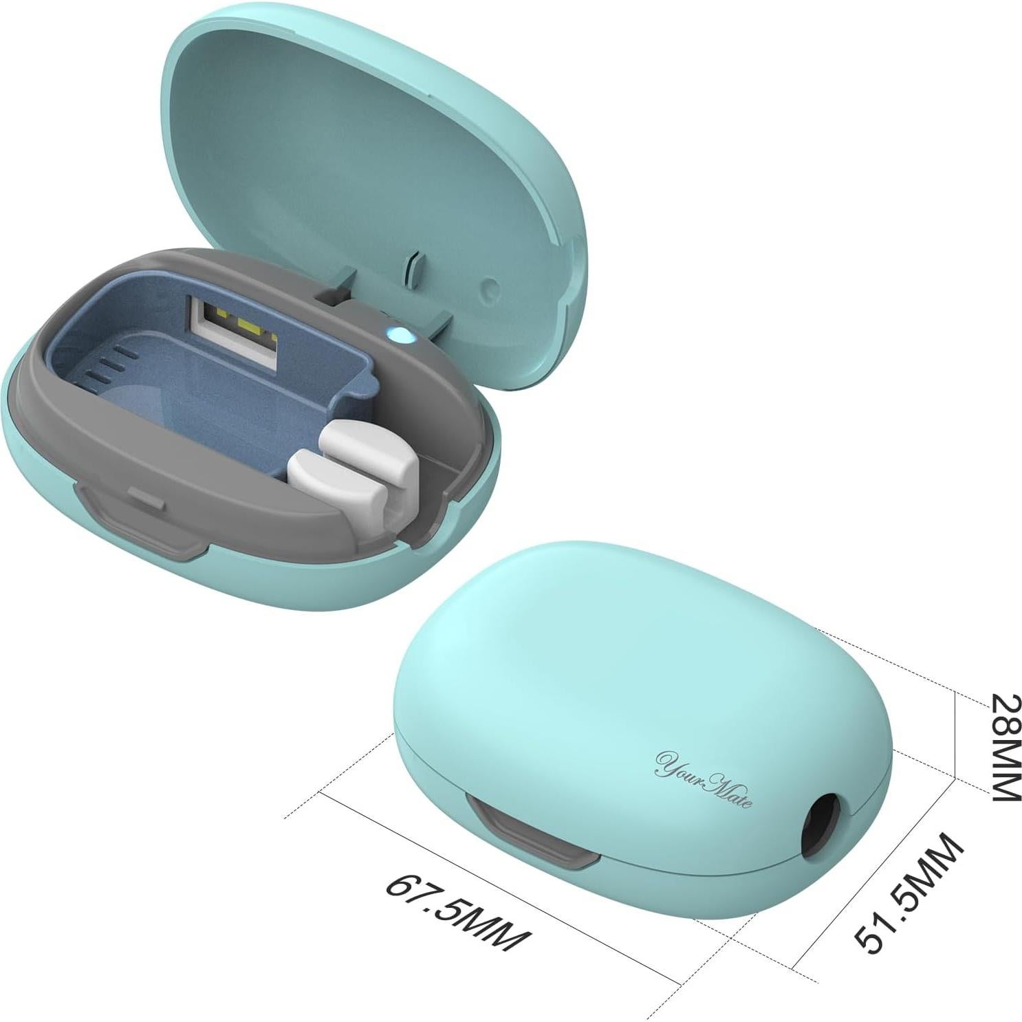 Estuche Desinfectante de Cepillos de Dientes YourMate Azul