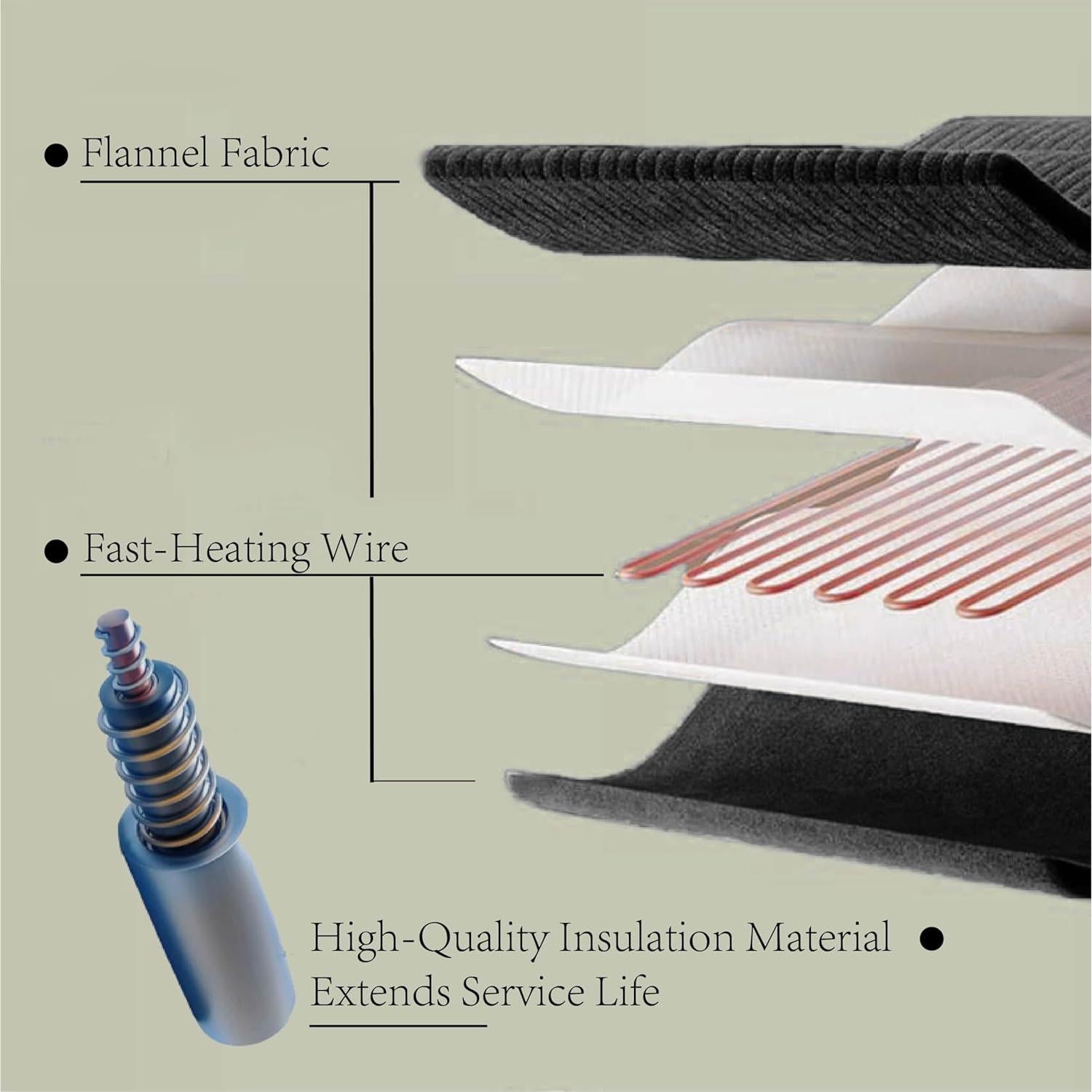 DOWNCOOL Heated Blanket, Electric Blanket, Electric Throw with 1-12 Hour Timer & 10 Heat Settings, Velvet Heated Blanket with Fast Heating and Auto Shut-Off, Machine Washable(50x60 Inches)