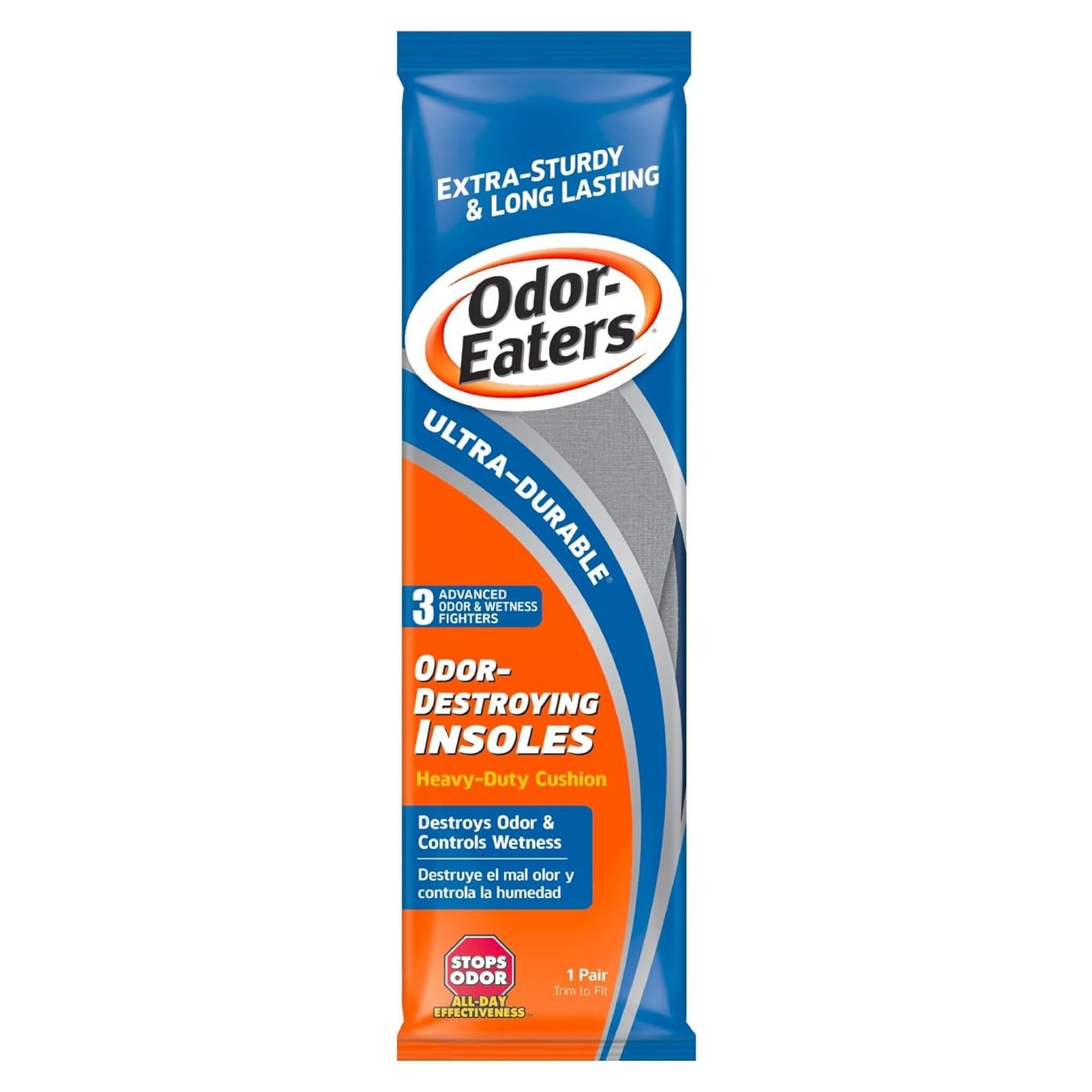 Plantillas Odor-Eaters Ultra Duraderas 1 Par - Desodorante Pies