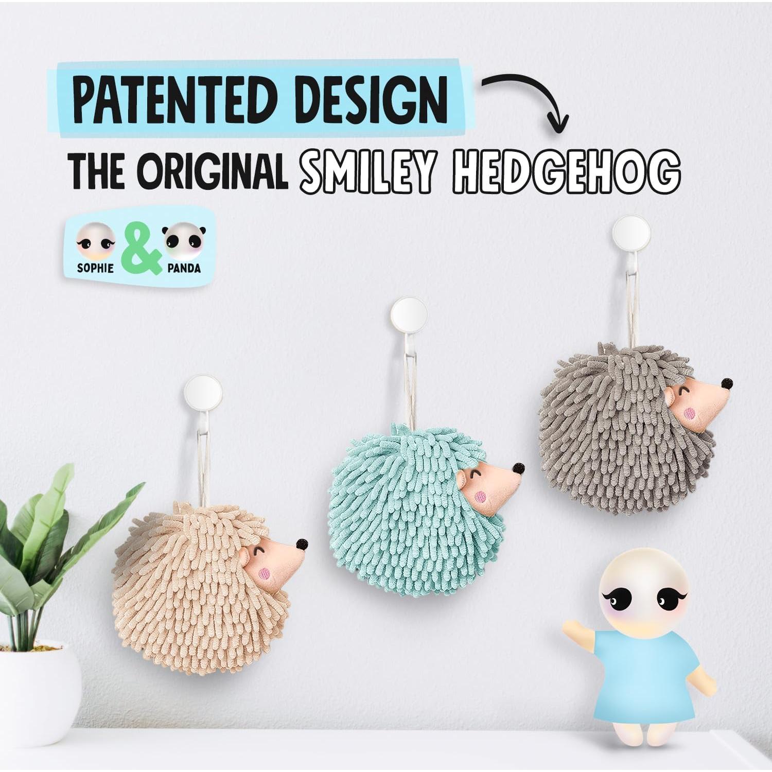 Toallas de Mano Erizo Sonriente Sophie & Panda - Paquete de 2