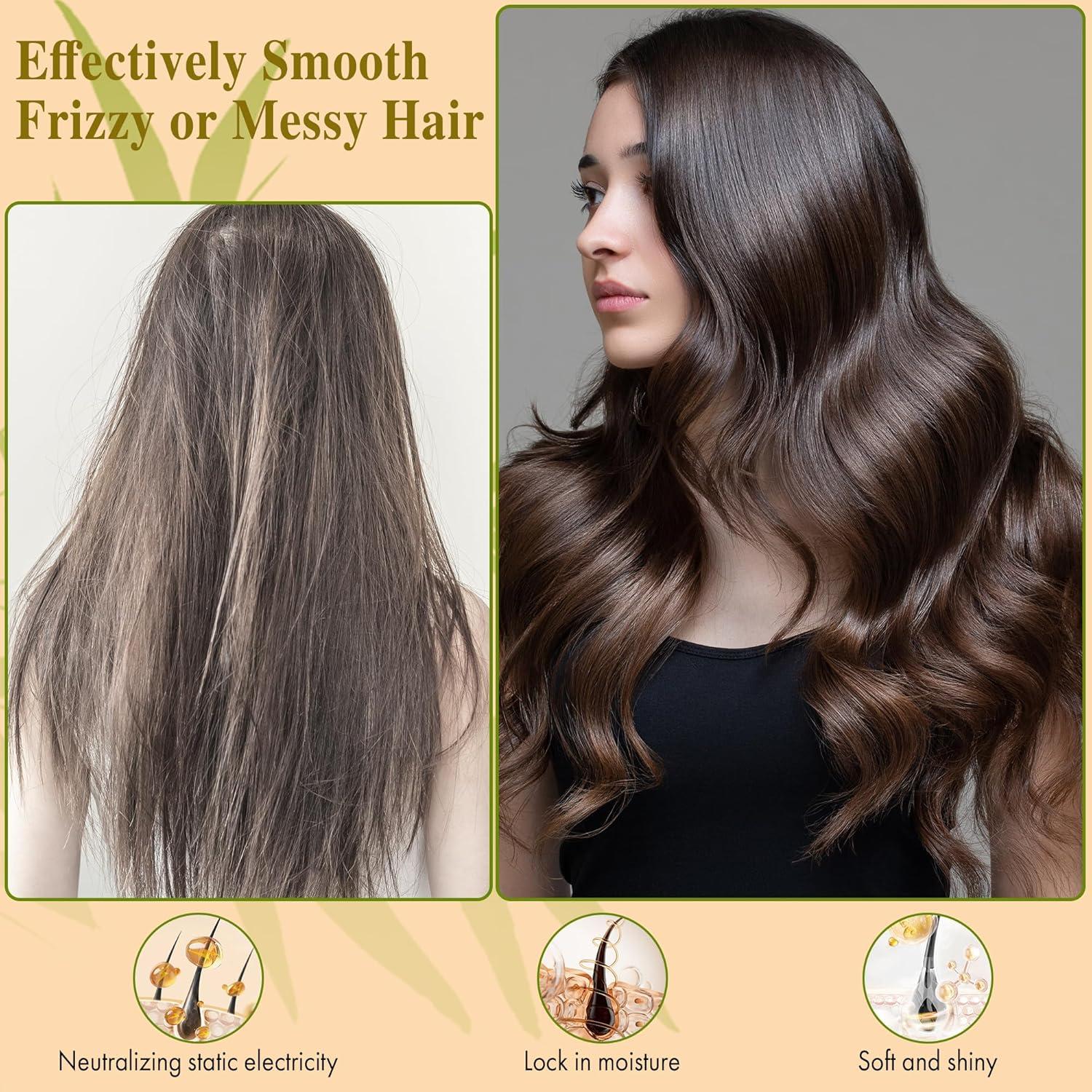 Cepillo de Pelo de Bambú BFWood con Cerdas Naturales 25.4cm