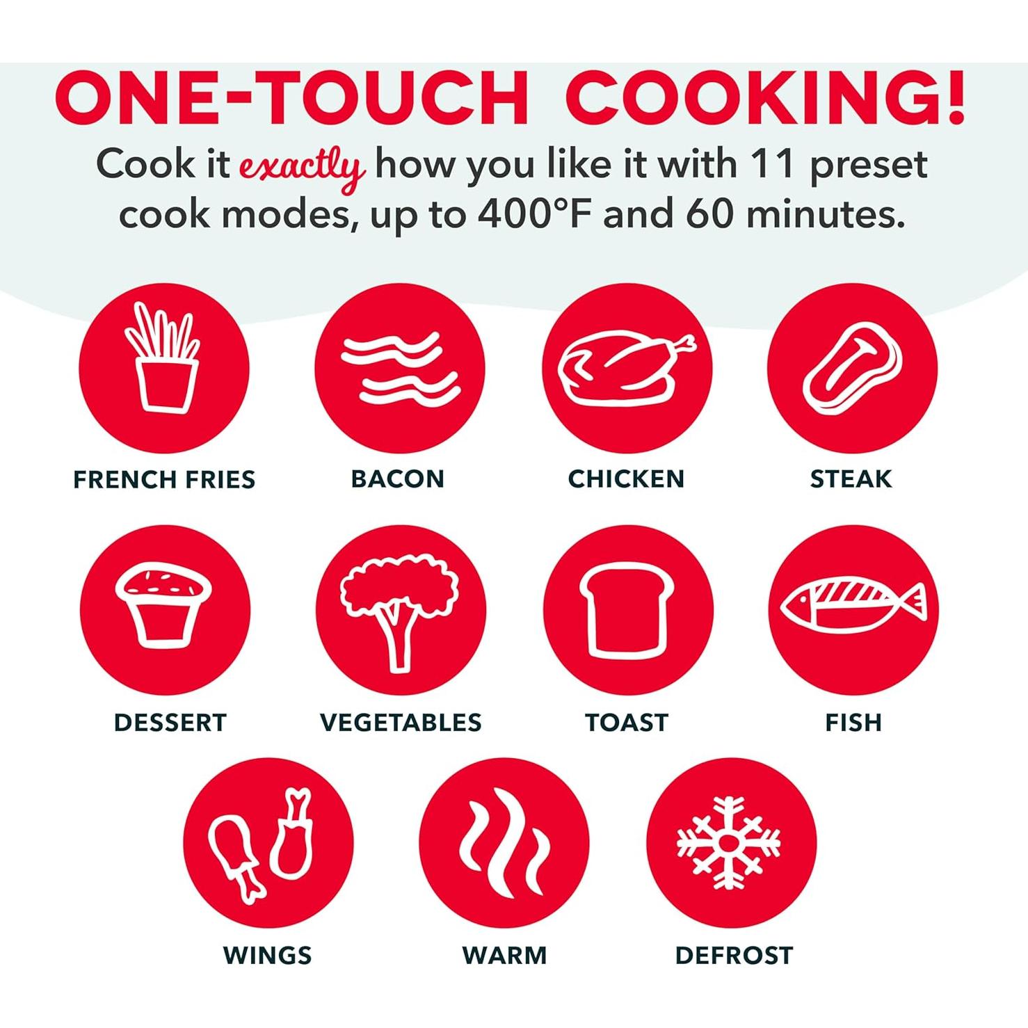 Freidora de Aire Digital DASH 7QT Vista Clara Crema