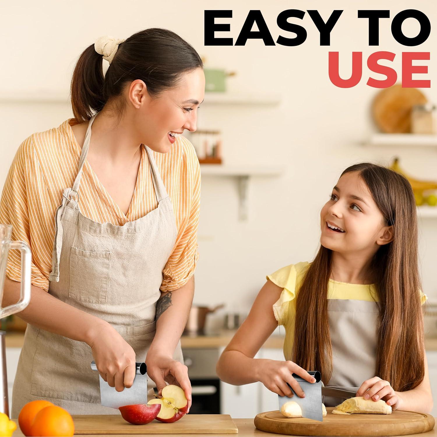 Raspador de Banco RamPro Acero Inoxidable 15.24x10.16cm - Paquete de 2