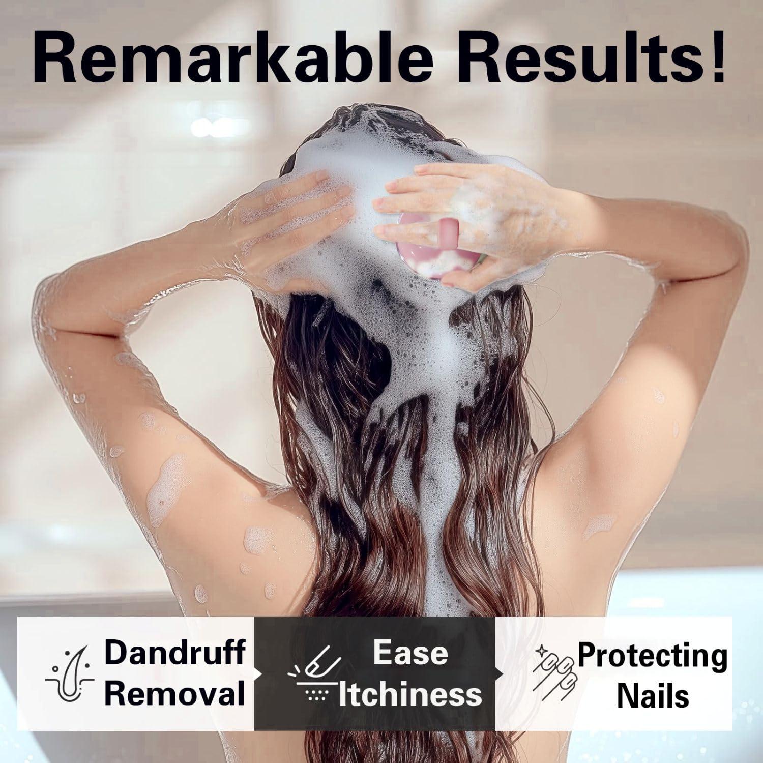 Masajeador de Cuero Cabelludo Favolosa 2 en 1 Rosa