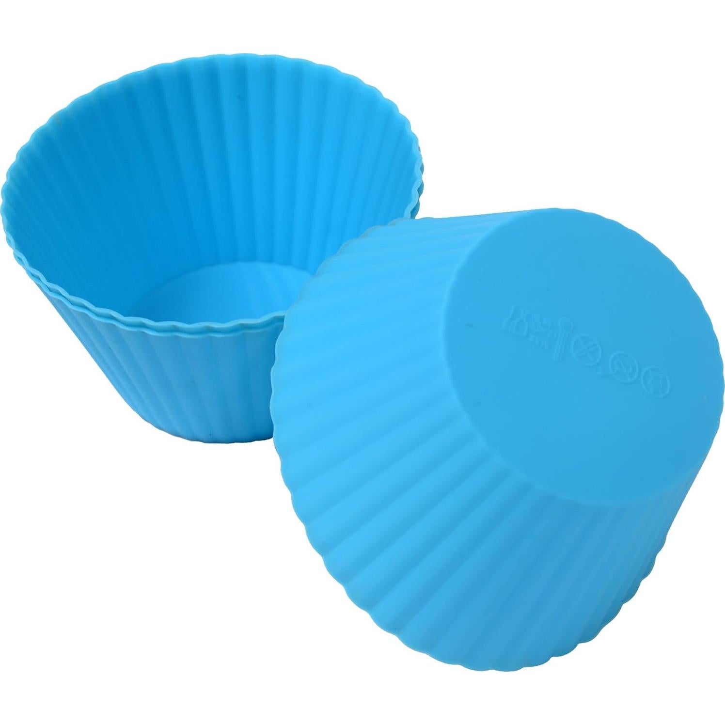 Tazas de Silicona Jumbo Webake para Muffin 12 Piezas 8.9 cm