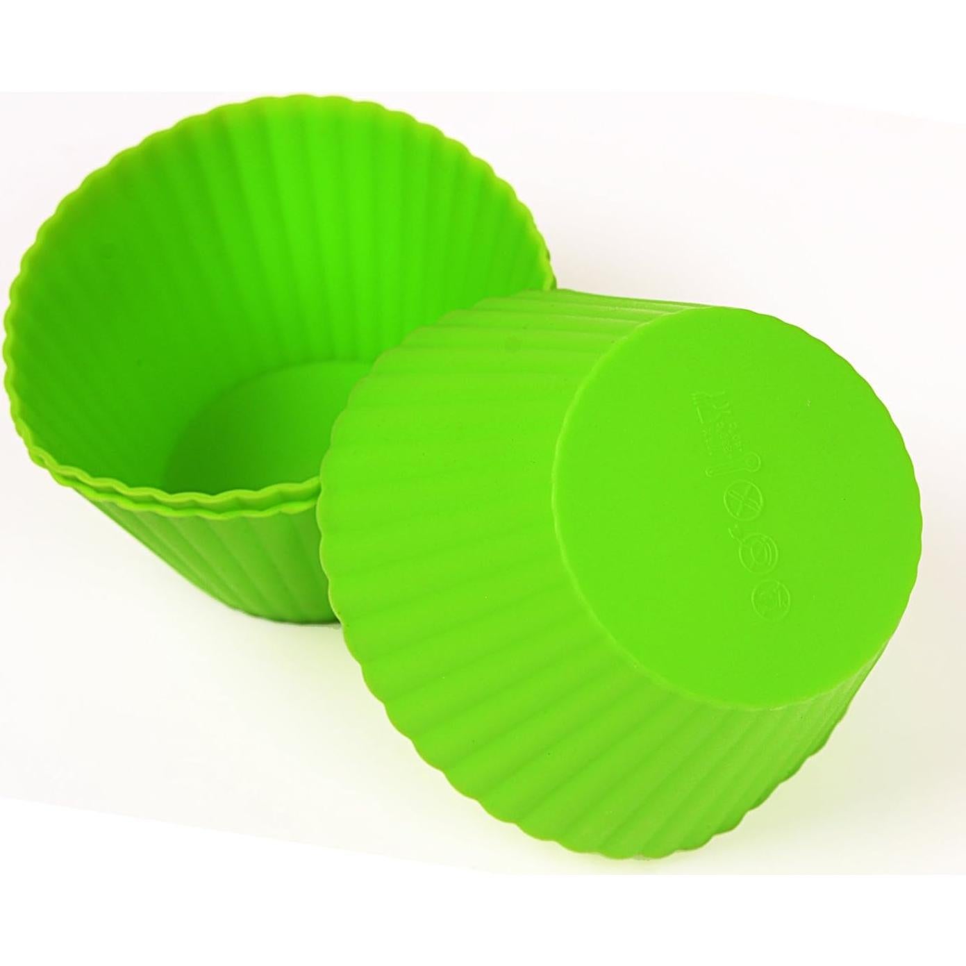 Tazas de Silicona Jumbo Webake para Muffin 12 Piezas 8.9 cm