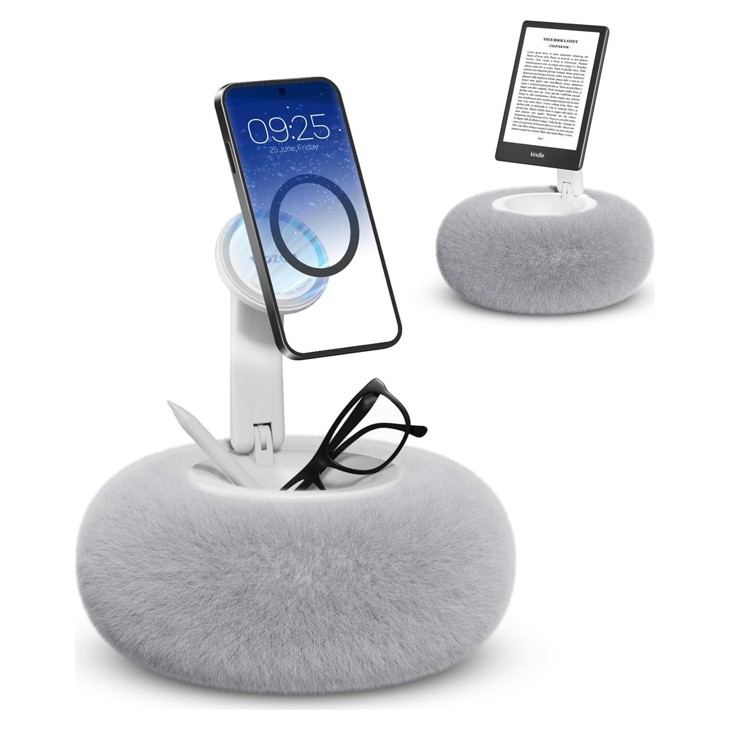 Soporte para Teléfono Viozon Gris para Cama con Almohada
