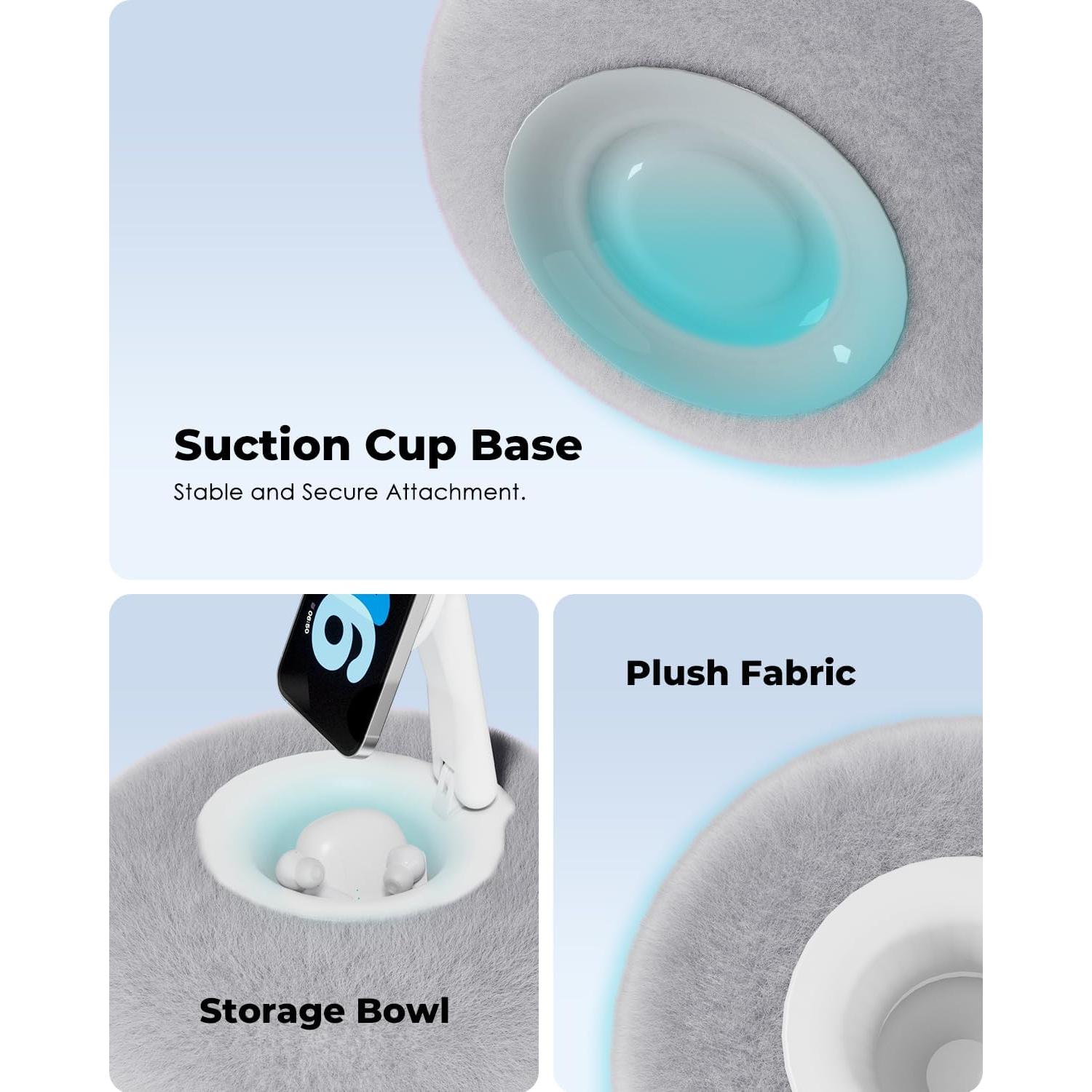 Soporte para Teléfono Viozon Gris para Cama con Almohada