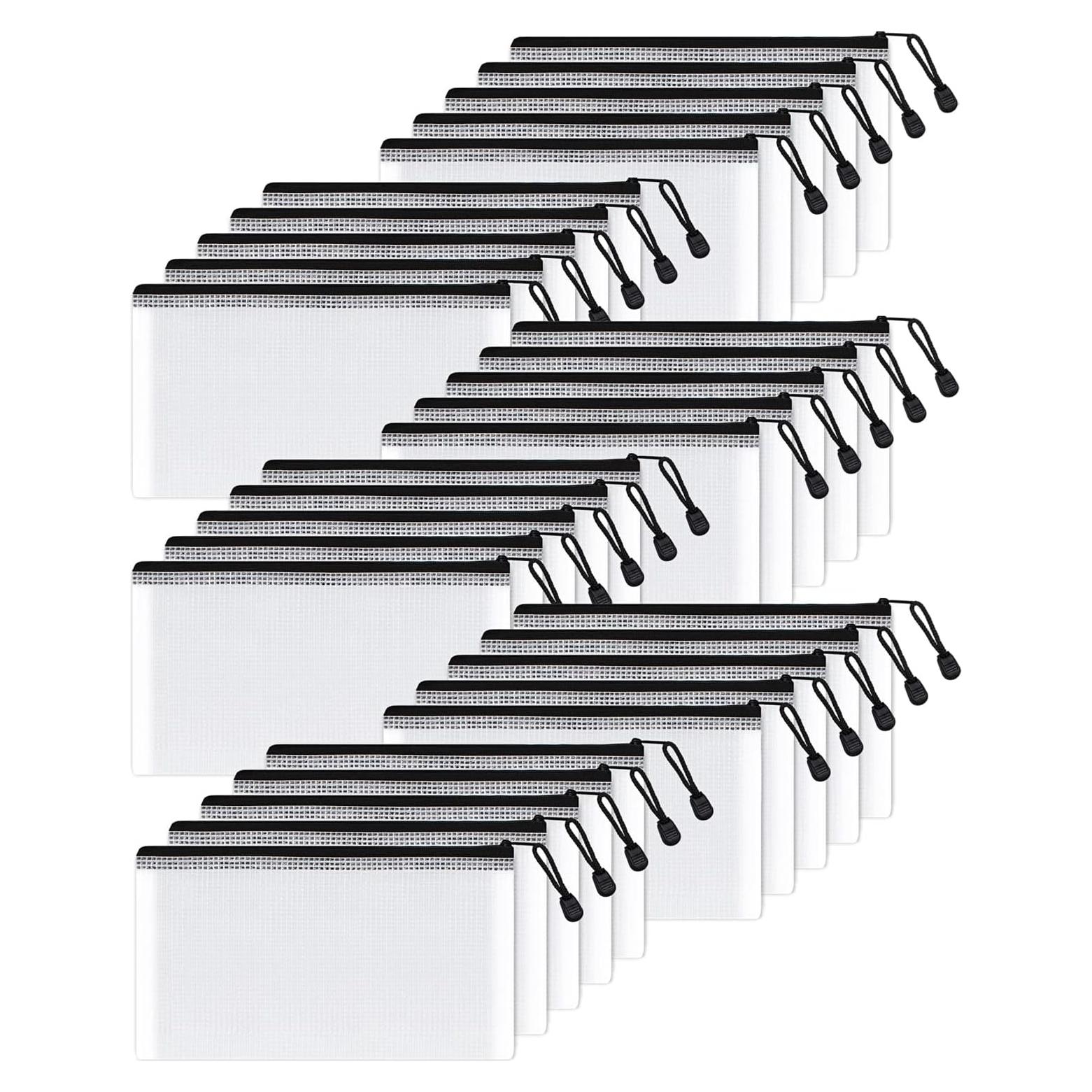 Bolsa de Malla SUNEE 10x23 cm Negra - 30 Paquetes Impermeables