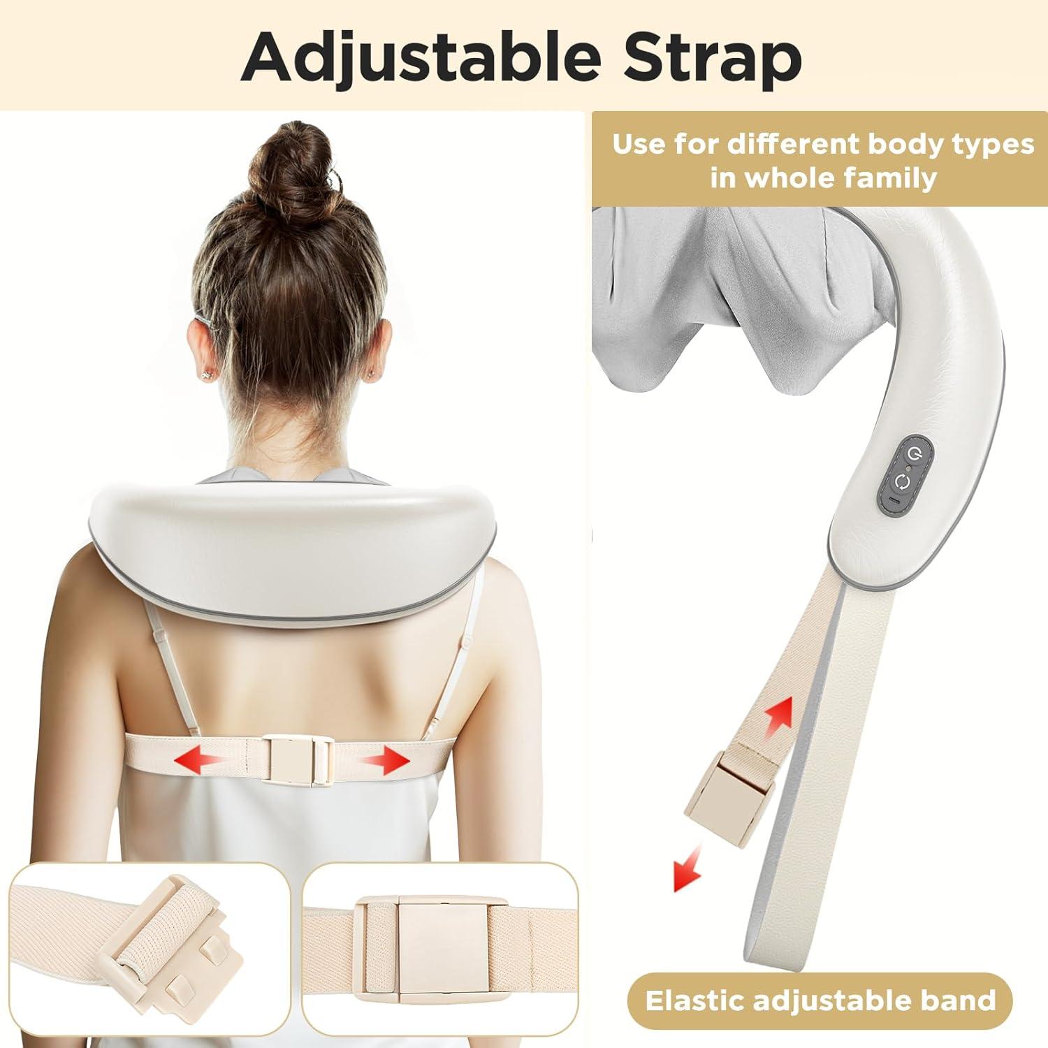 Masajeador de Cuello y Espalda BEAR 4D Inalámbrico con Calor