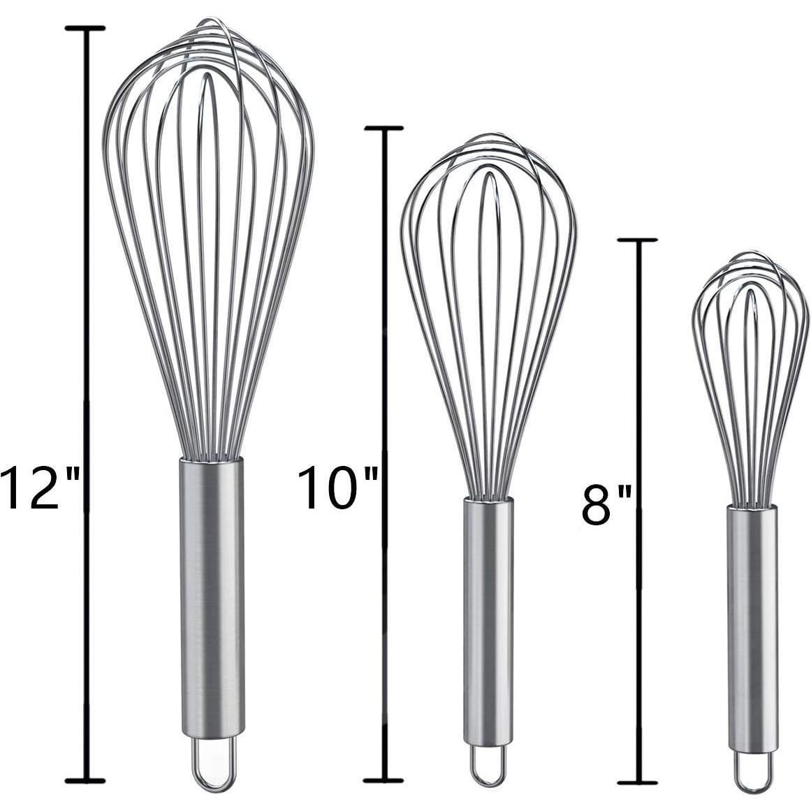 Batidores de acero inoxidable Plateau ELK, 3 piezas 20-30 cm