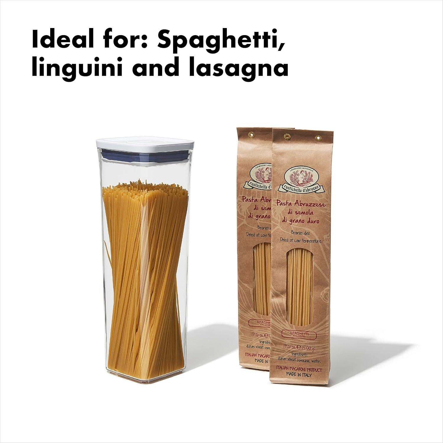 Contenedor Hermético OXO Good Grips 2.3 Qt Cuadrado Espagueti