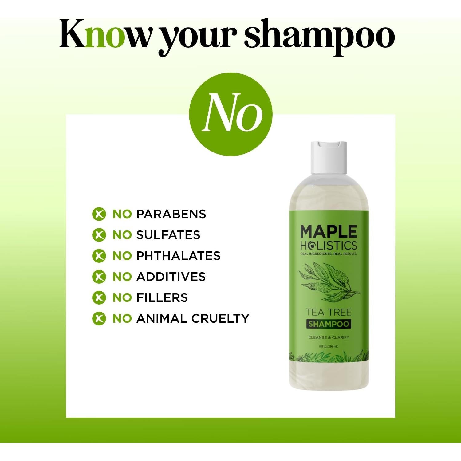 Champú Revitalizante Maple Holistics 236ml Árbol de Té