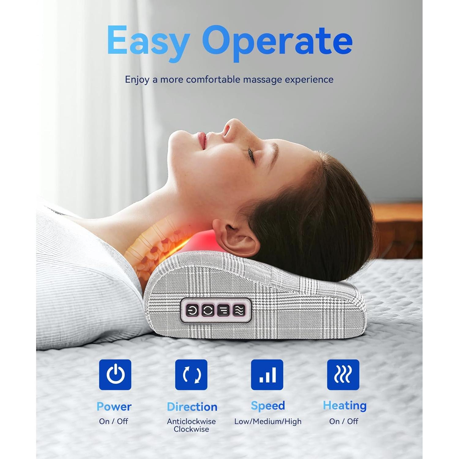 Masajeador de Espalda Papillon JH-017-X con Calor y 3 Velocidades