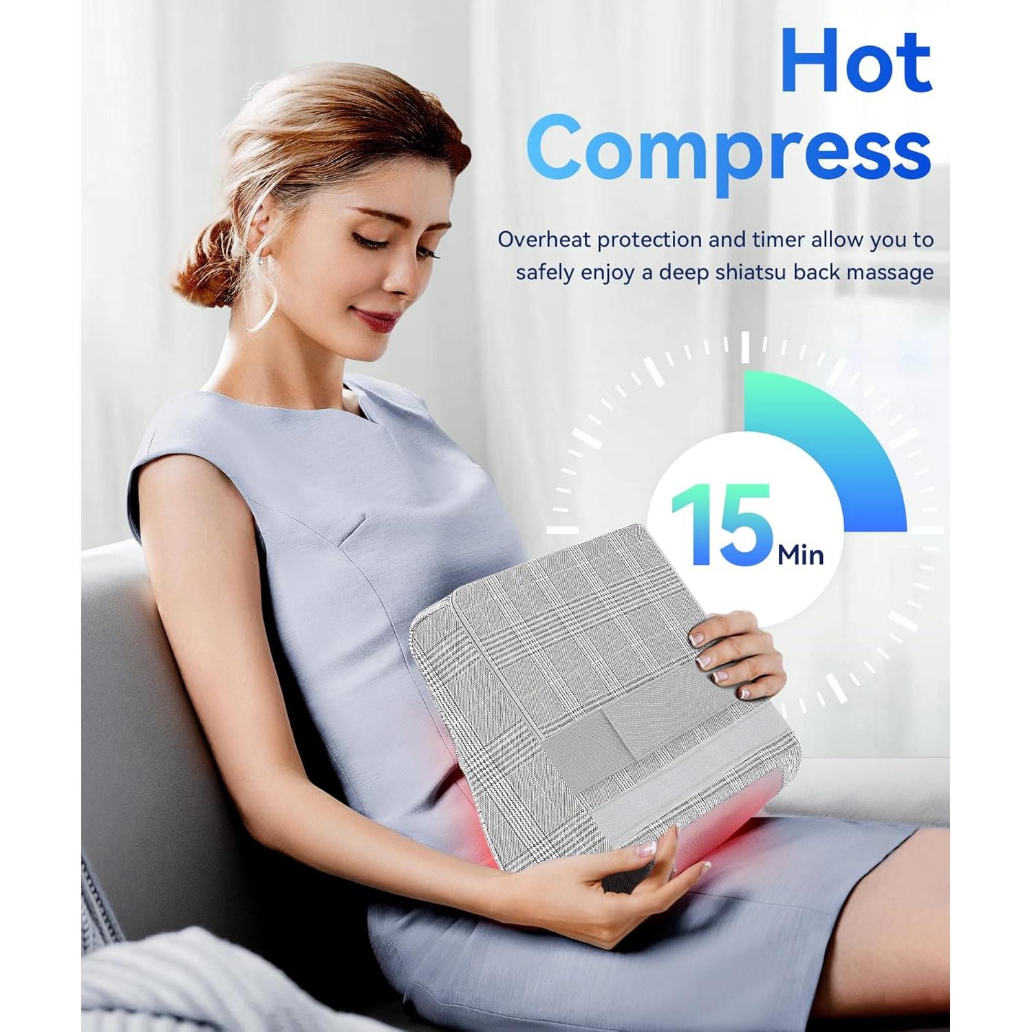 Masajeador de Espalda Papillon JH-017-X con Calor y 3 Velocidades