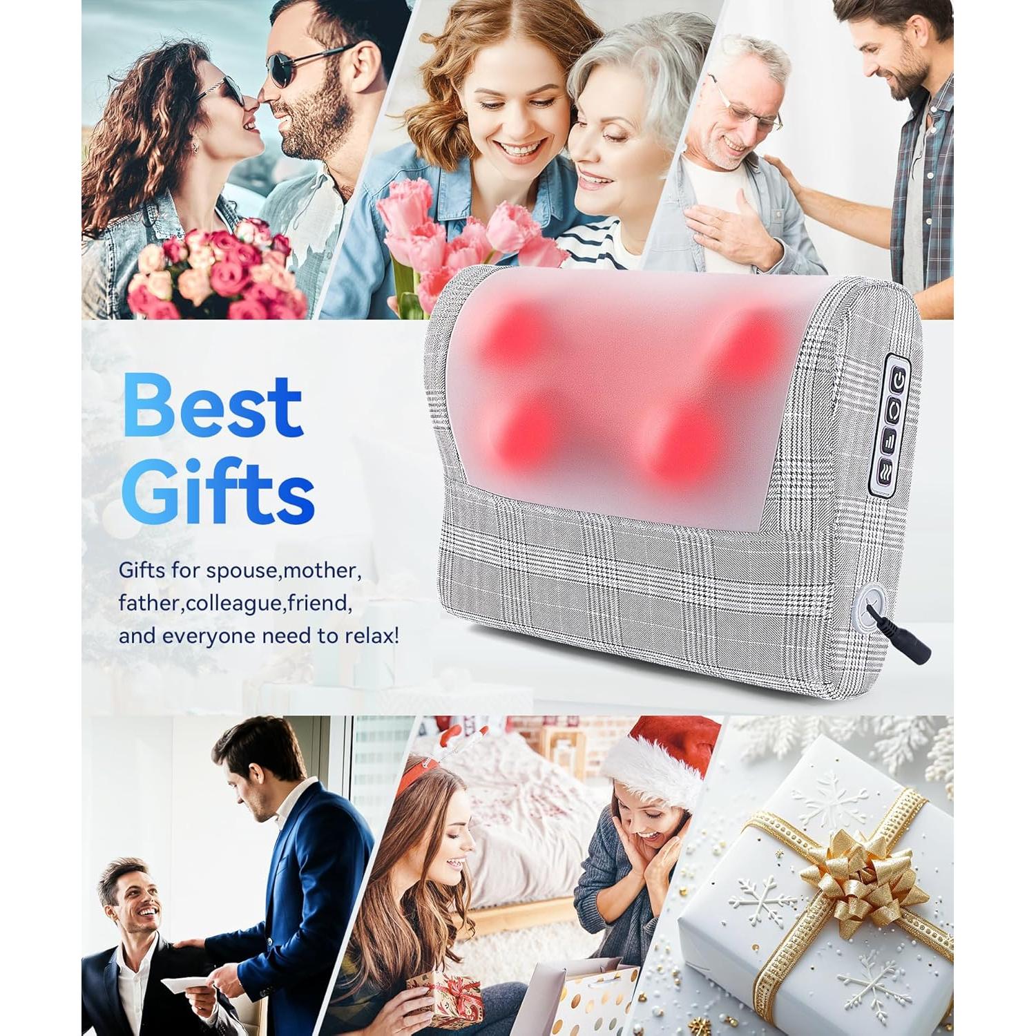 Masajeador de Espalda Papillon JH-017-X con Calor y 3 Velocidades