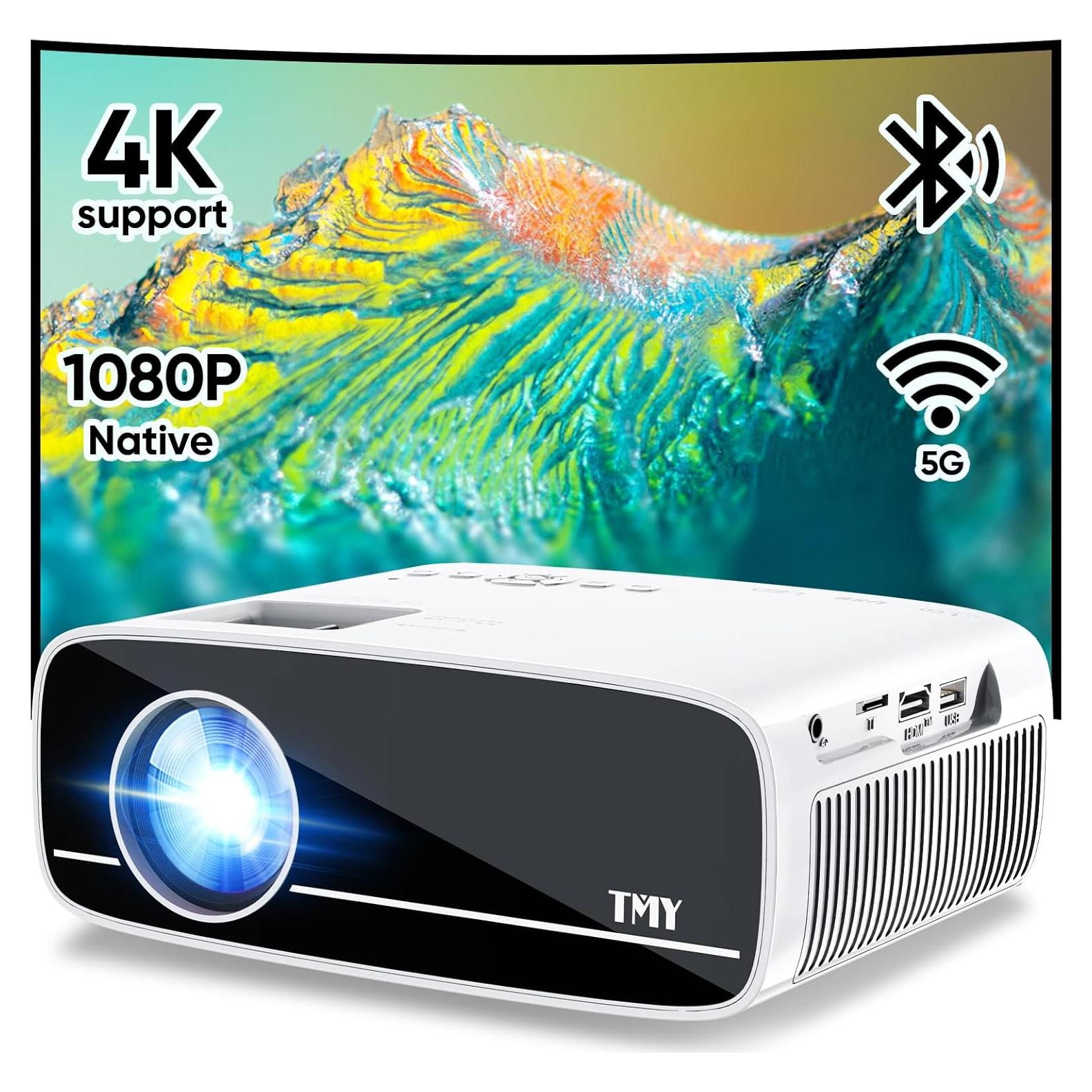 Proyector Mini TMY V68 1080P WiFi 5G Bluetooth 5.1