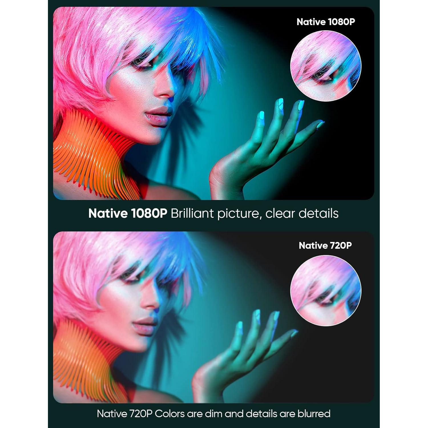 Proyector Mini TMY V68 1080P WiFi 5G Bluetooth 5.1