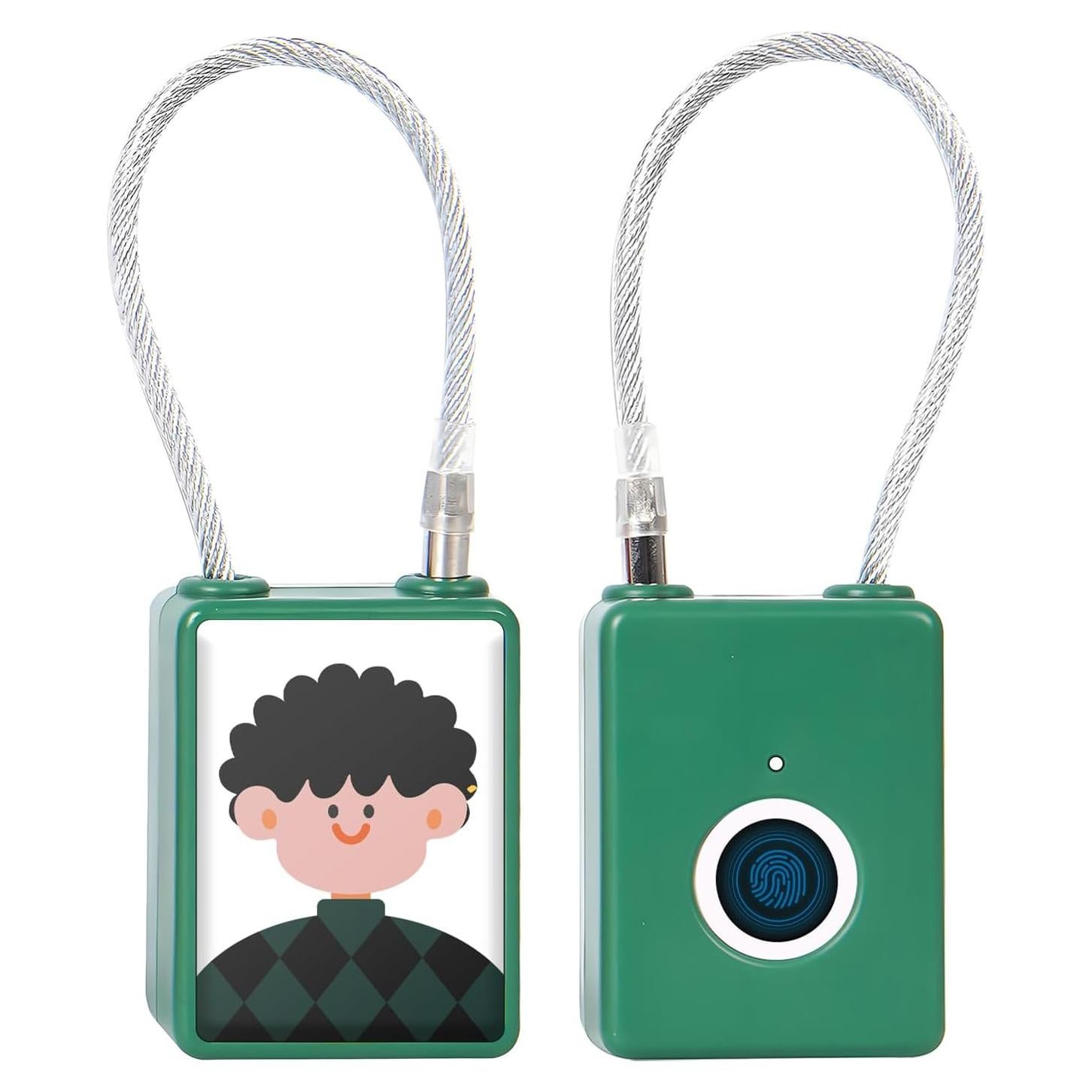 Candado Biométrico Wisetail de Huella Dactilar Verde