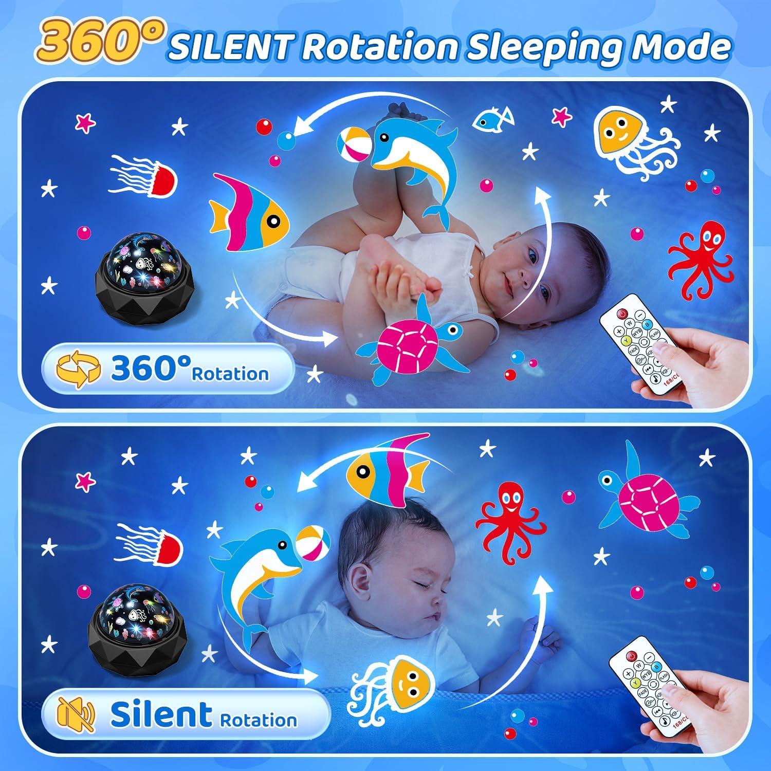 Proyector de Luz Nocturna PIKOY para Niños 15 Colores 3 Películas