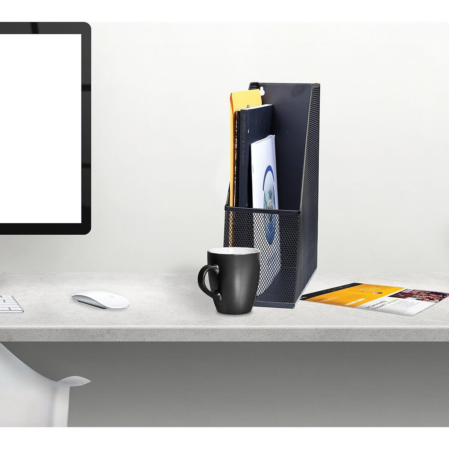 Soporte de Revistas YBM HOME de Acero Malla Negro 30.48 cm