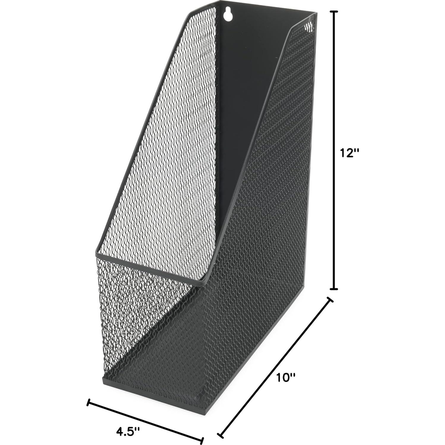 Soporte de Revistas YBM HOME de Acero Malla Negro 30.48 cm