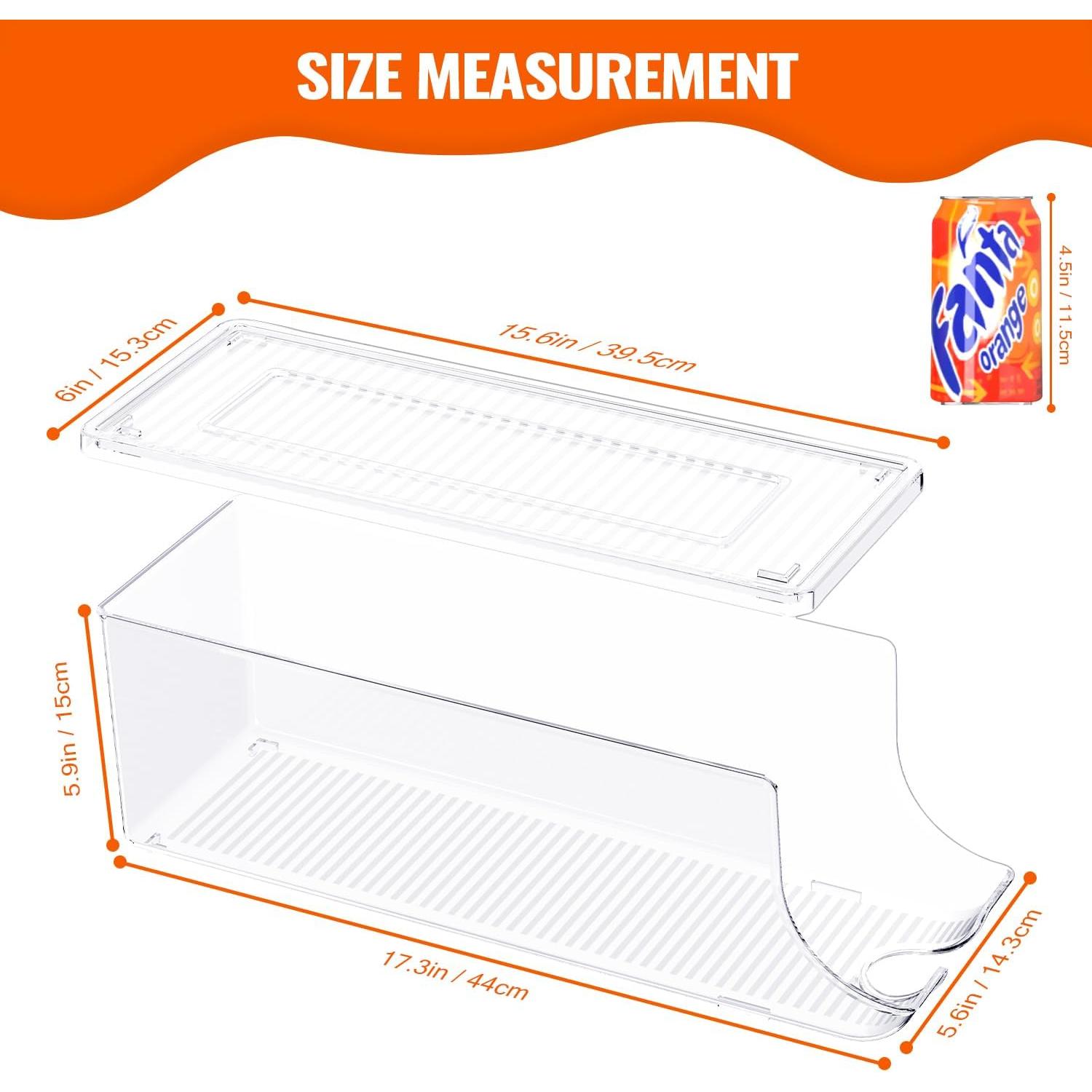 Organizador de Latas SCAVATA 2 Piezas Transparente 12 Latas