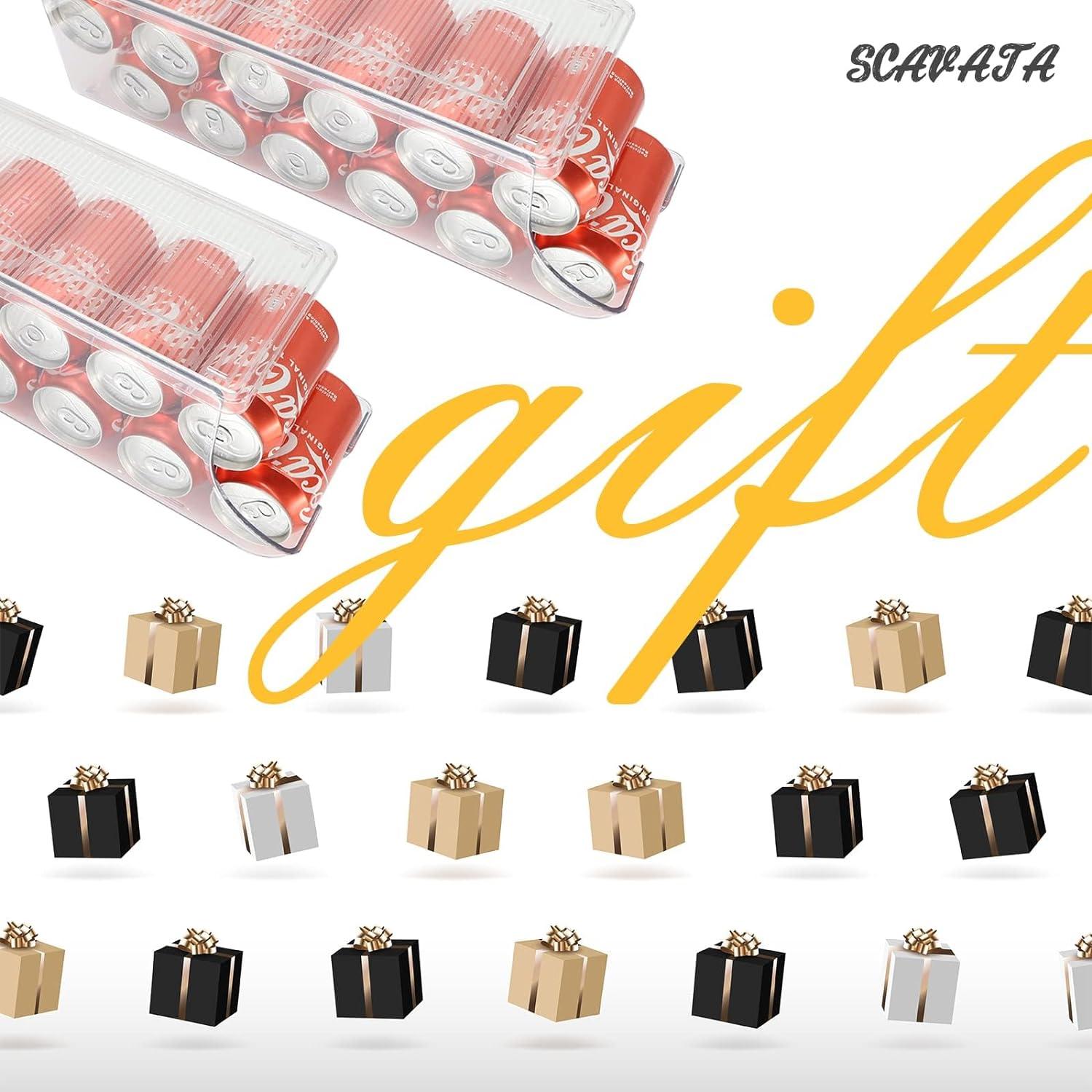 Organizador de Latas SCAVATA 2 Piezas Transparente 12 Latas