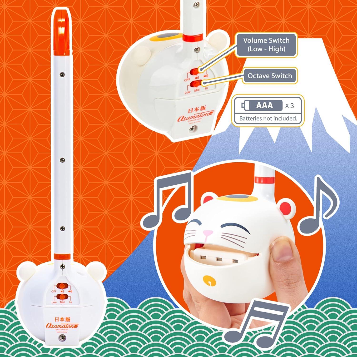 Otamatone Gato de la Suerte Maywa Denki Sintetizador 27 cm