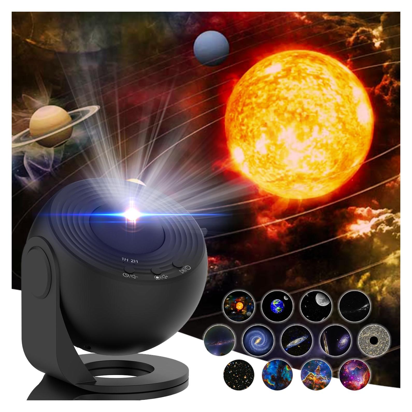 Proyector Planetario SOMKTN 4K con 13 Discos y Temporizador