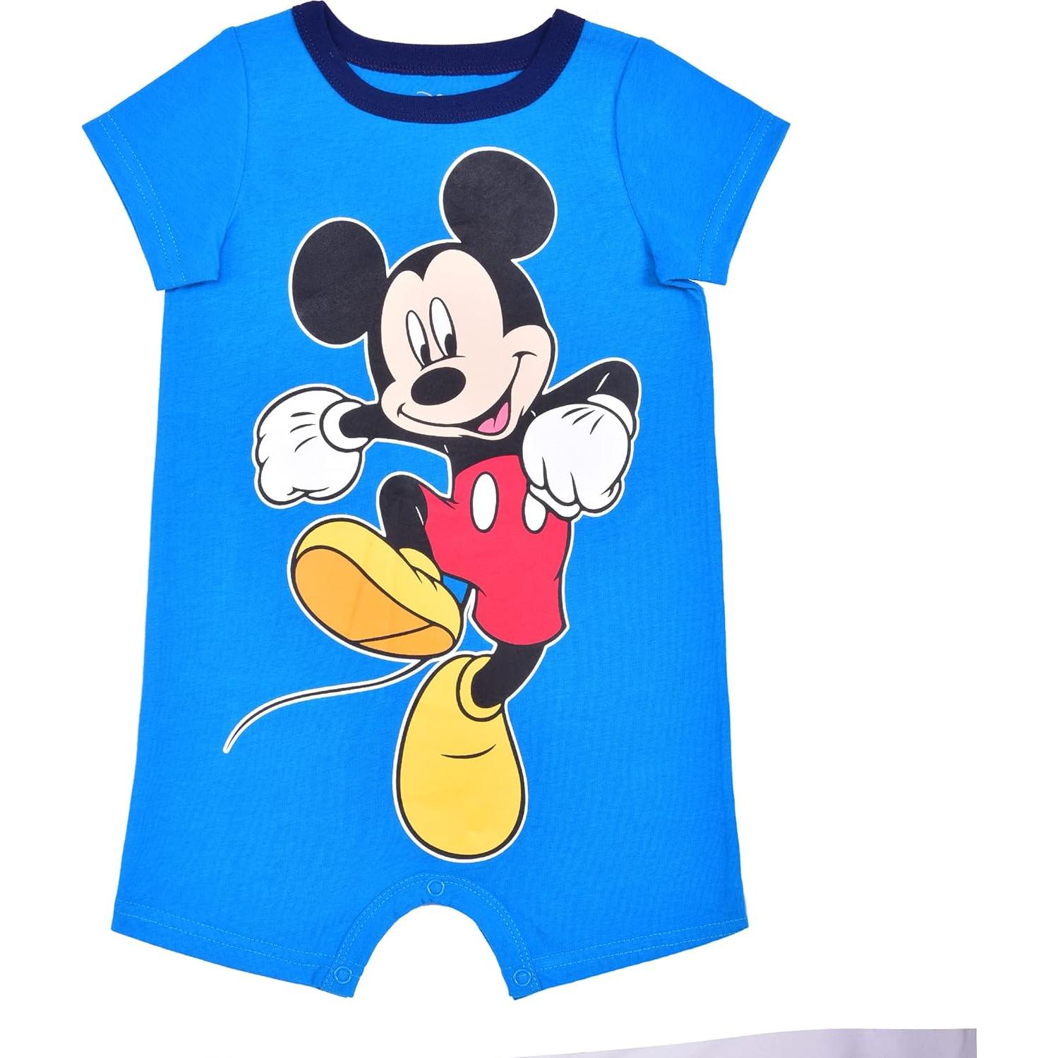 Conjunto de Monos Cortos Mickey Mouse Disney 3 Piezas 12 Meses
