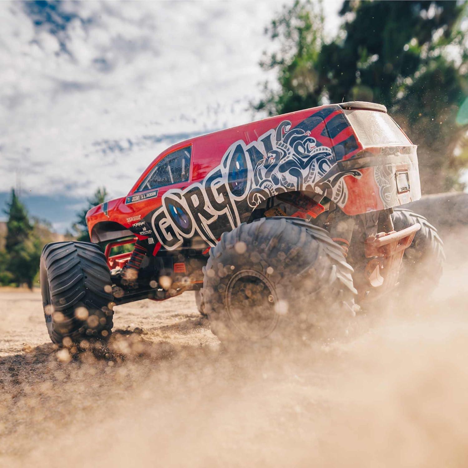 Camión RC ARRMA Gorgon 1/10 RTR 2WD Rojo Batería Incluida