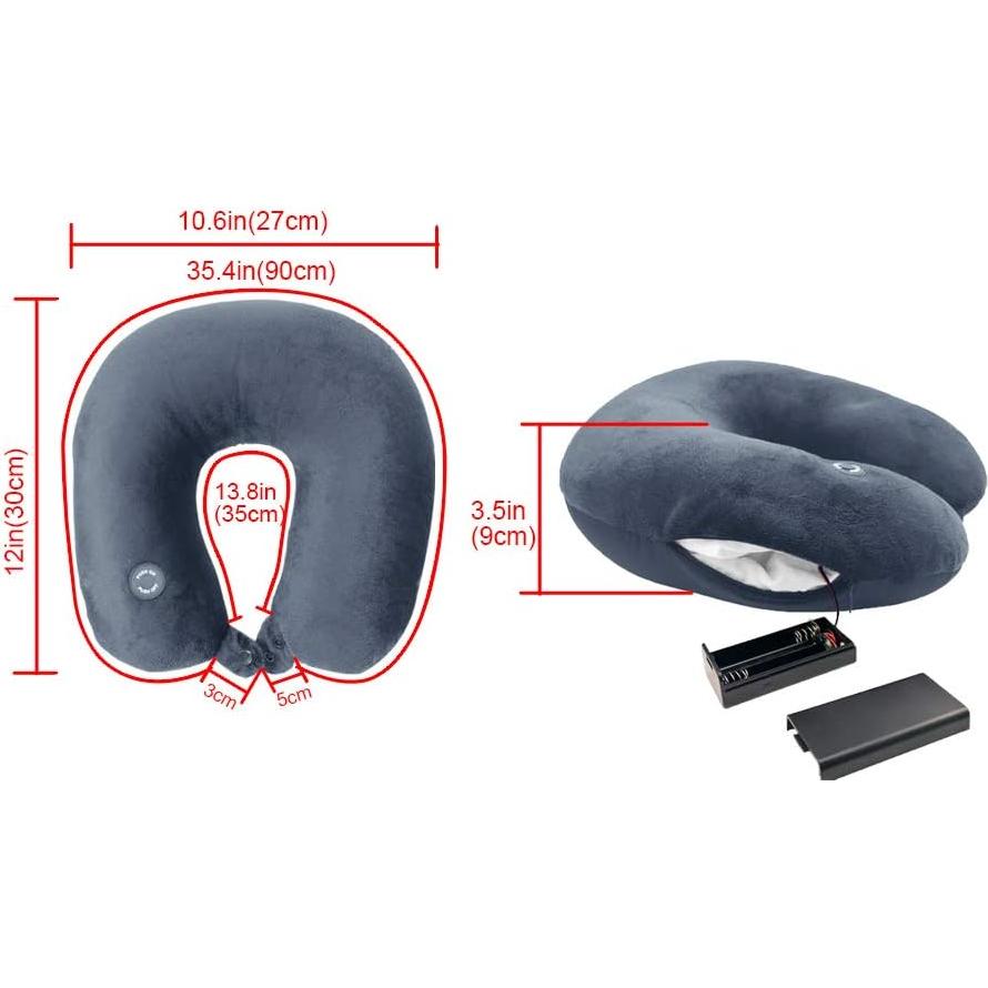 Almohada de Cuello Vibrante Hooshing UNECK LAN Azul Marino