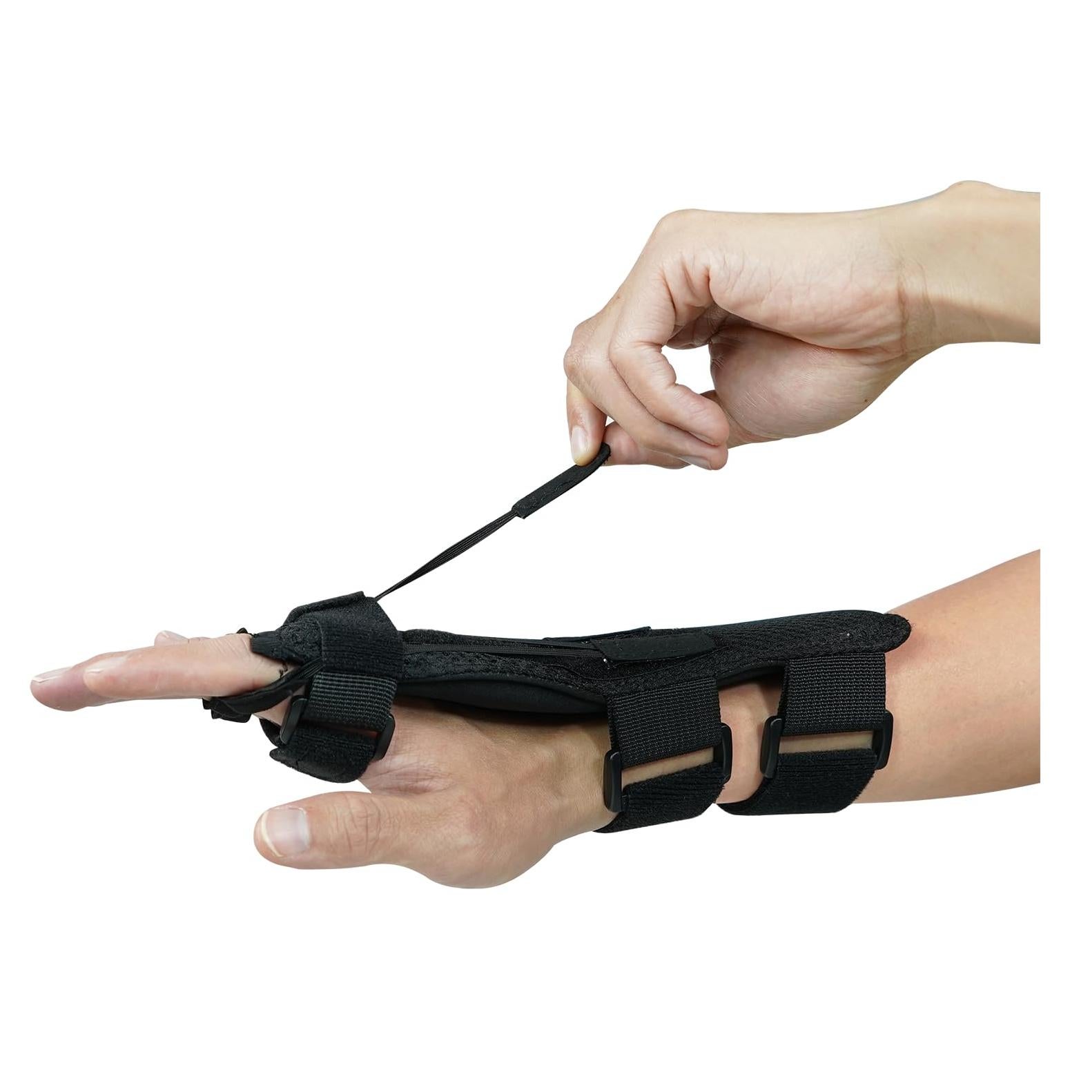 Radial Nerve Palsy Splint, Adjustable Finger Extension Brace, Lift Elastic Splint for Drop Wrist, Radial Nerve Injury, Mcp Arthroplasty, Crutch Palsy Treatment, Fit Left & Right Hand