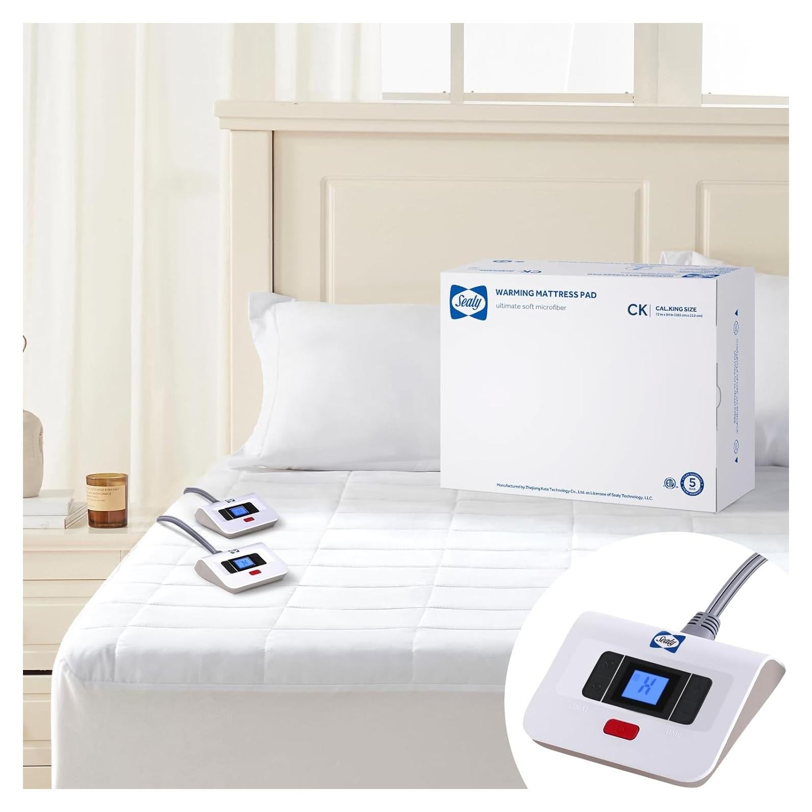 Almohadilla Térmica Eléctrica Sealy Cal King 10 Niveles Calor