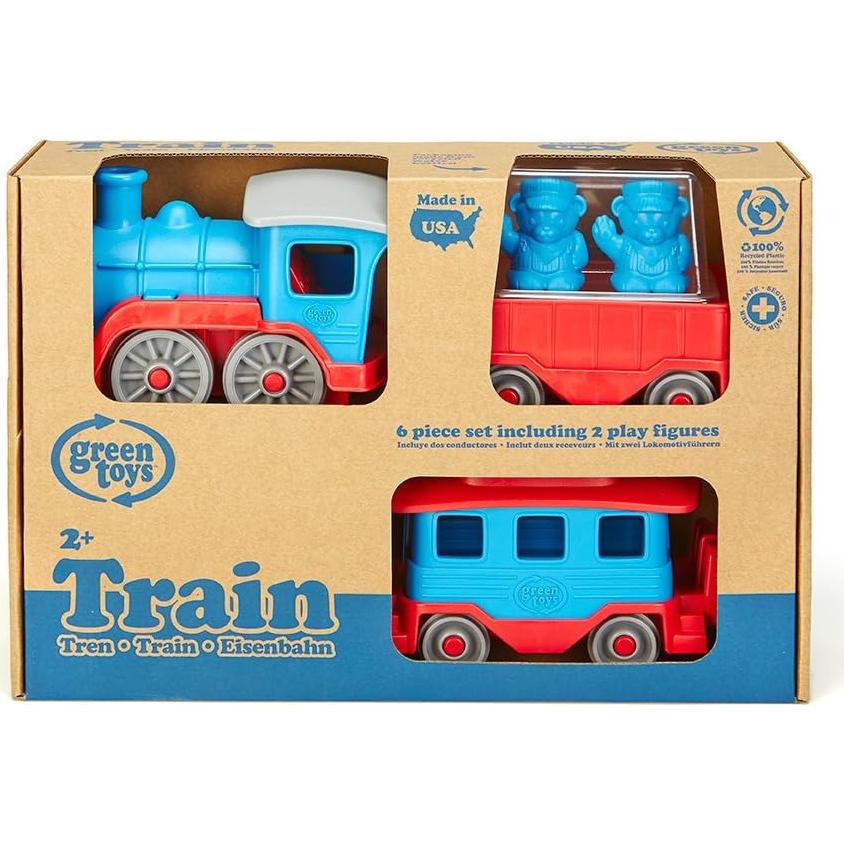 Tren de Juguete Green Toys - Locomotora Ecológica 3 Piezas