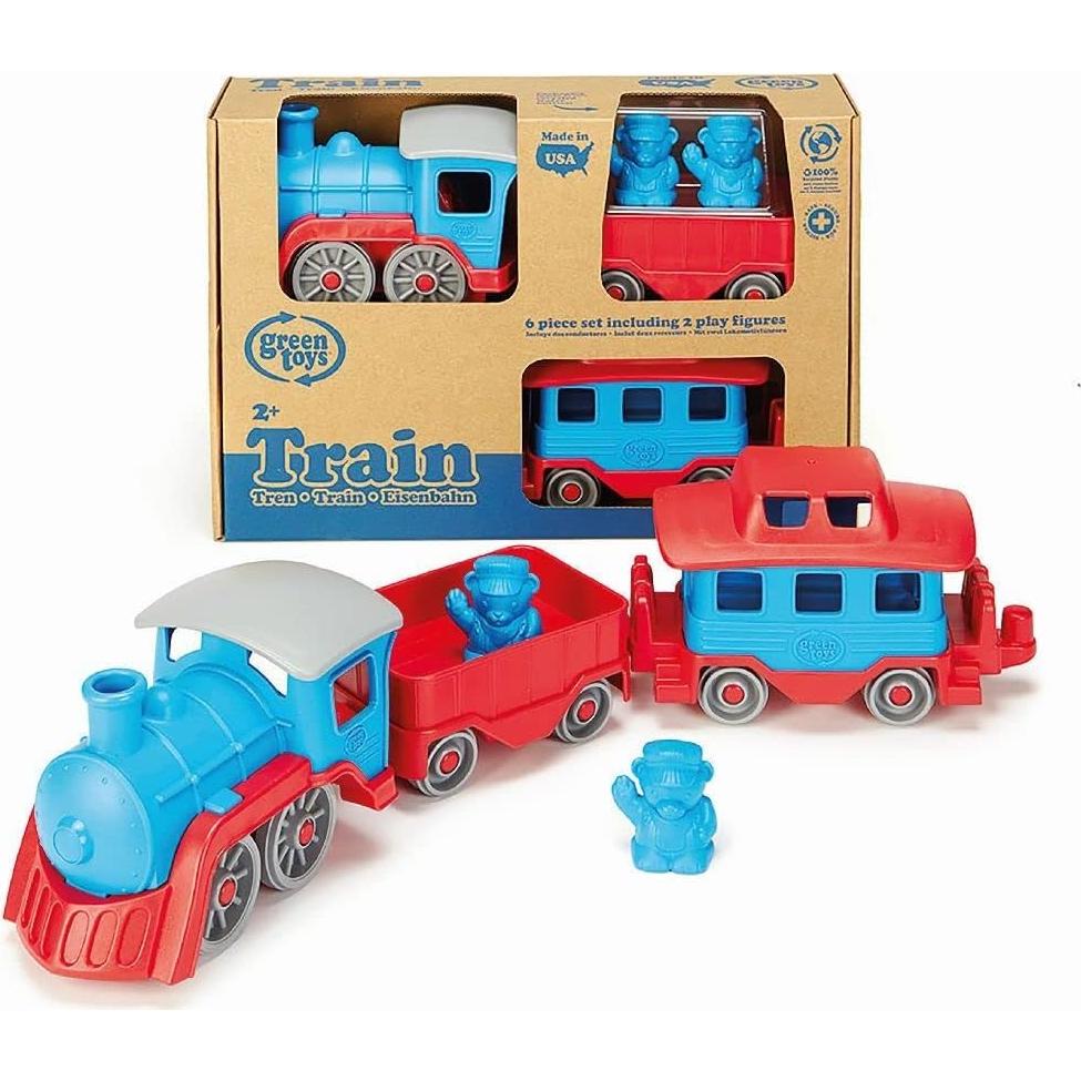 Tren de Juguete Green Toys - Locomotora Ecológica 3 Piezas
