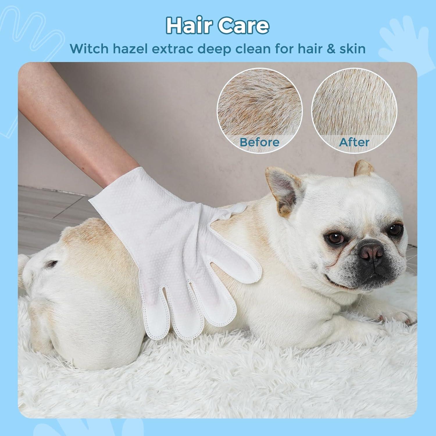 Toallitas de Baño para Mascotas VANNON Sin Enjuague 6 PCS