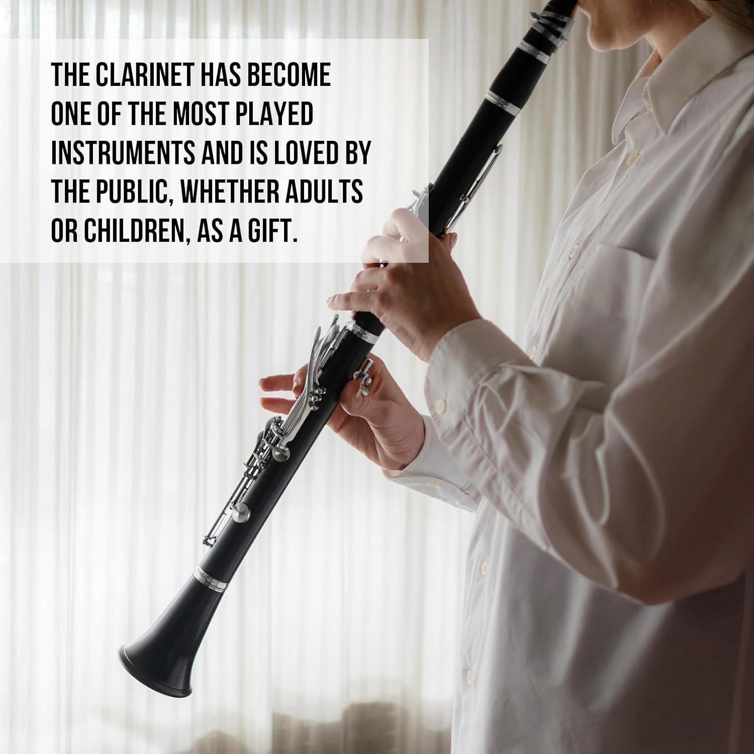 Clarinete Bb Soulmate Negro 17 Teclas Kit Completo