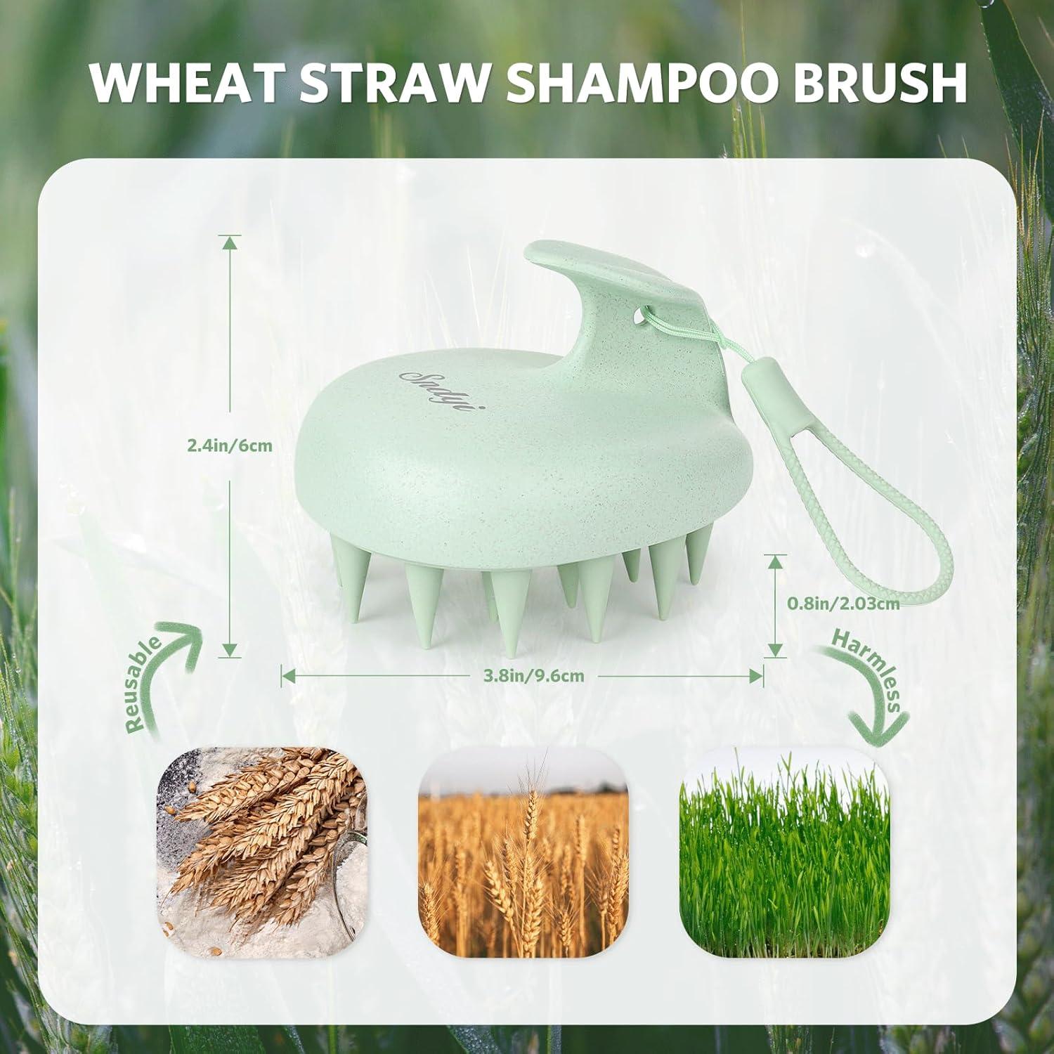 Cepillo Masajeador Sndyi para Cuero Cabelludo Verde